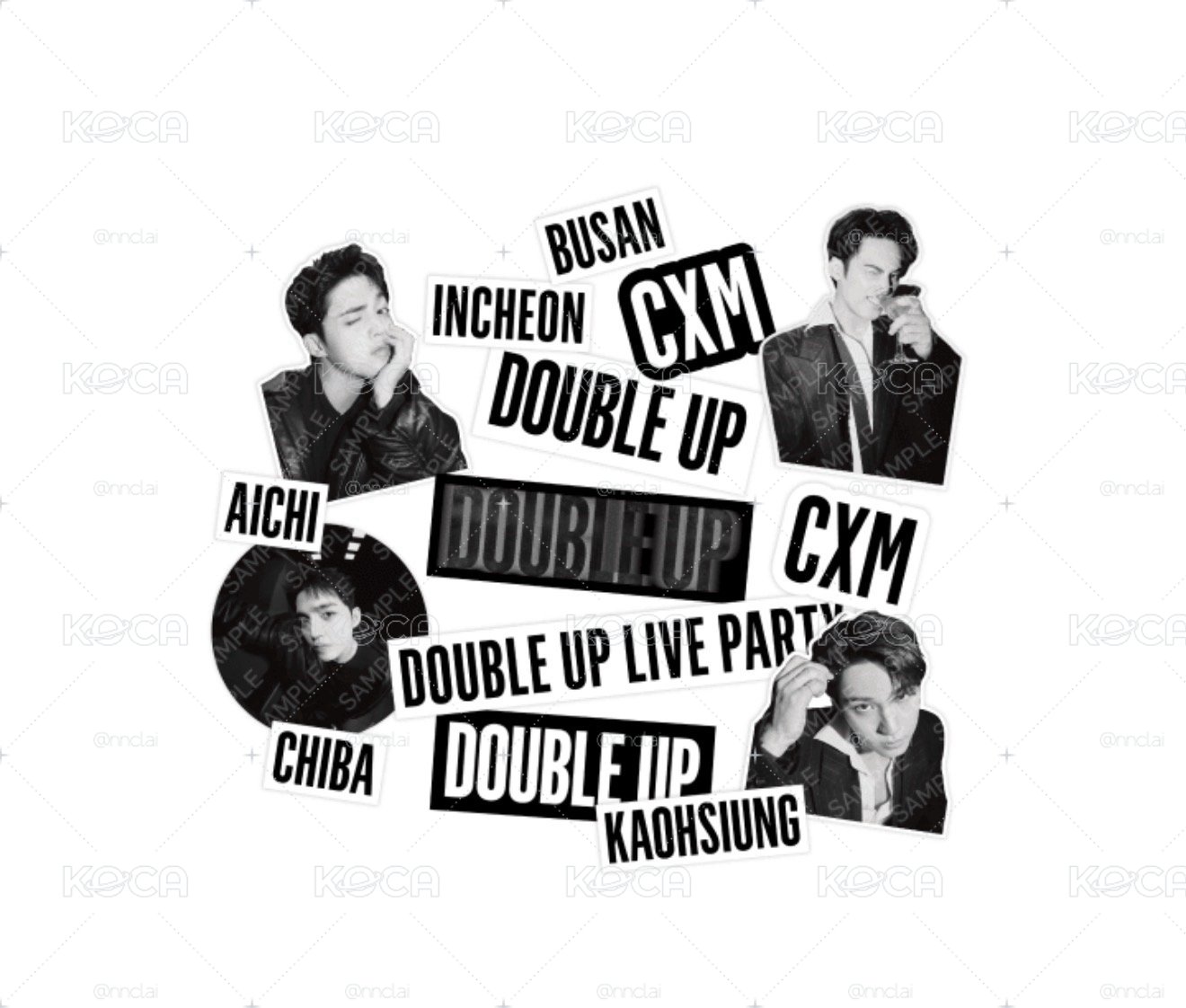 CXM DOUBLE UP周邊。貼紙