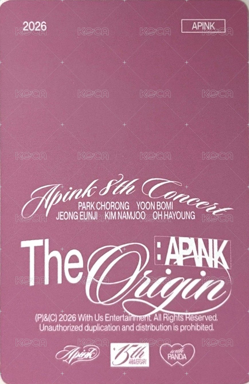 8巡 Pink ver. 粉版 隨機卡  背面