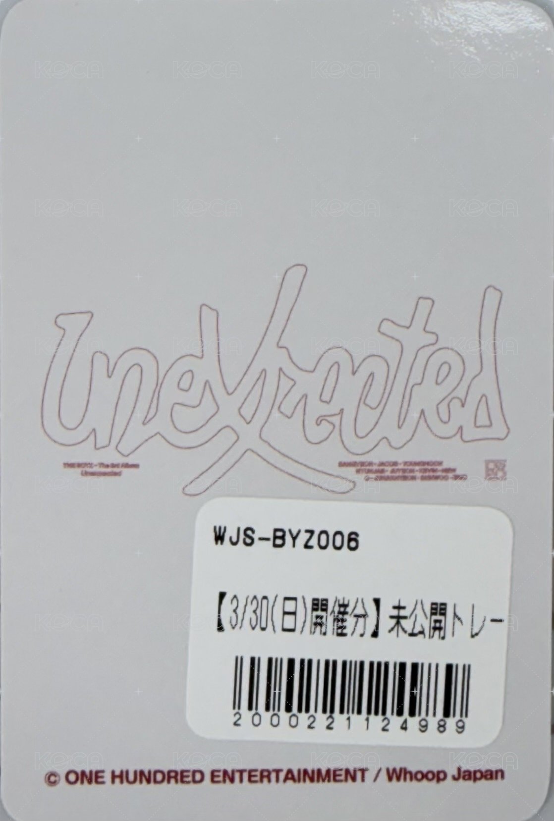 Unexpected Whoop Japan 3/30 特典卡  背面