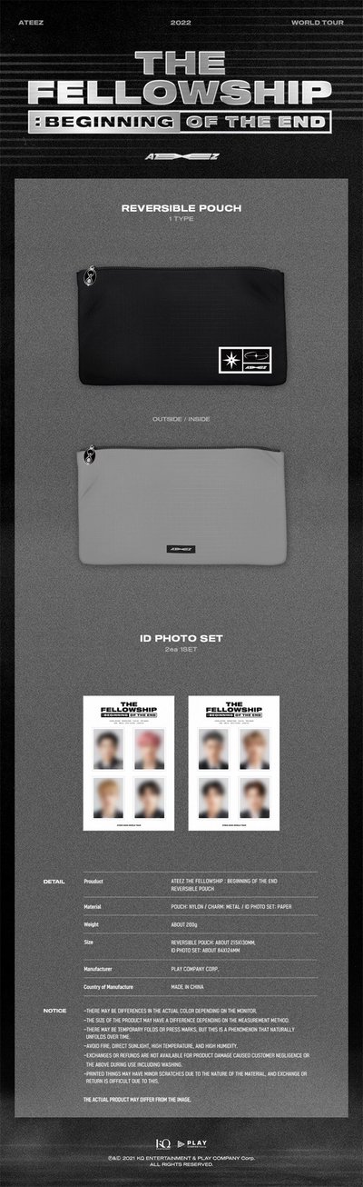 ATEEZ THE FELLOWSHIP : BEGINNING OF THE END POUCH 全新