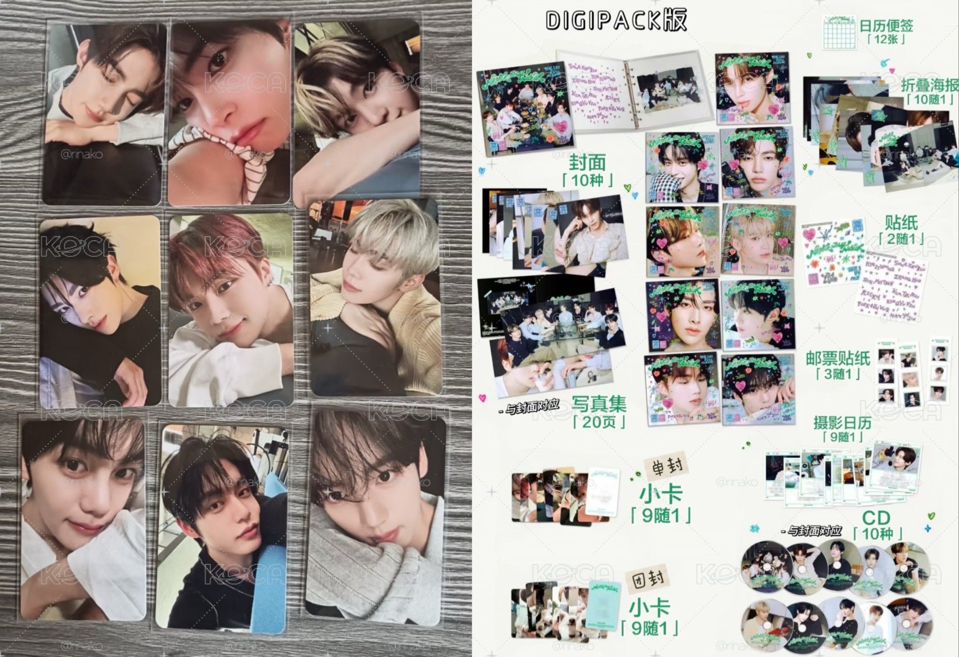 ZB1 正規一配套單封（成員單封專+對應小卡）