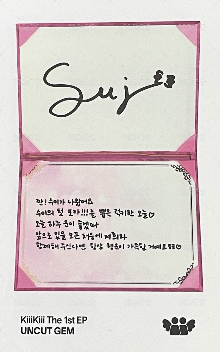 UNCUT GEM 專輯卡 GROUNDWORK ver. 背面