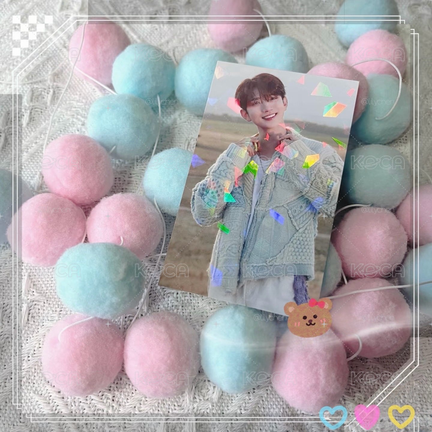 SVT shua藍毛衣抽選小盤+26年生日卡