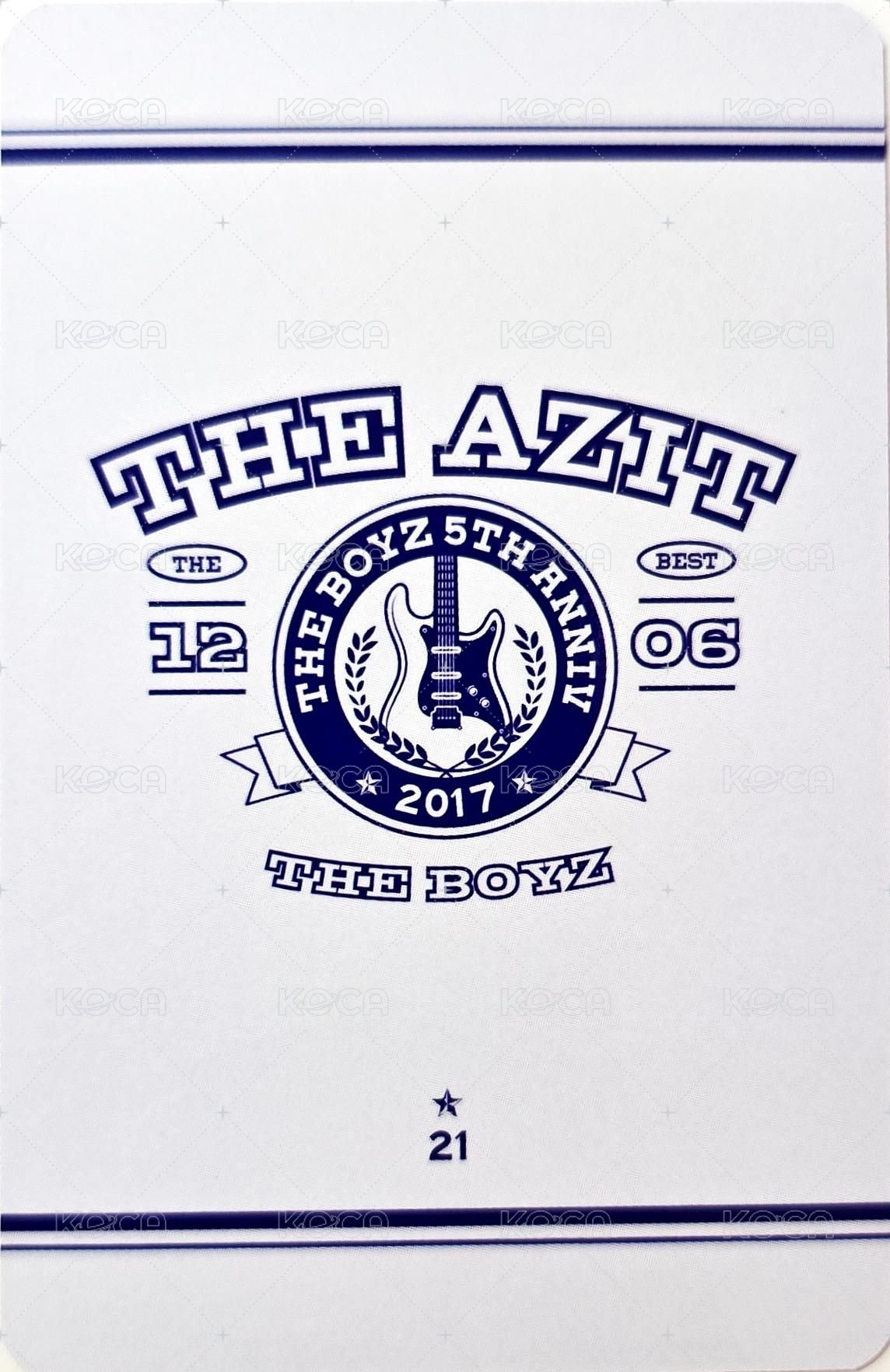 THE BOYZ 5th ANNIVERSARY POP-UP STORE [THE AZIT] 隨機卡  背面