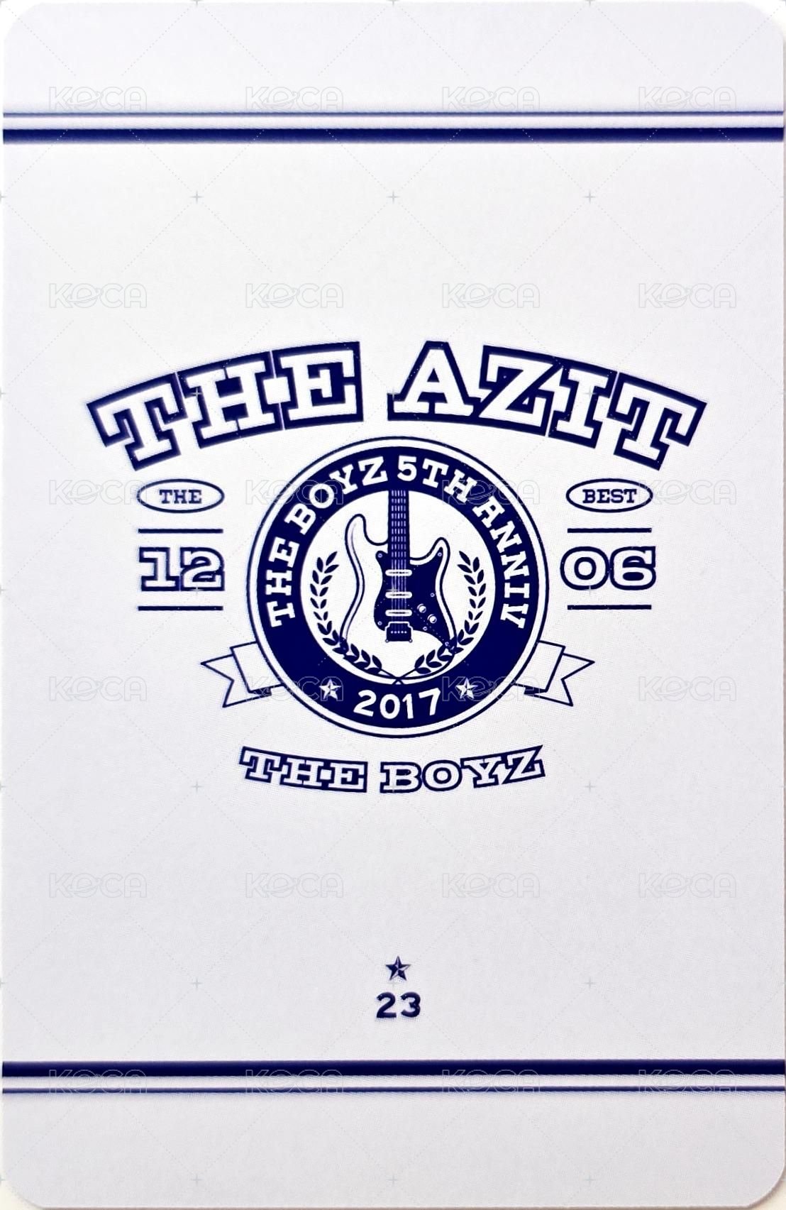THE BOYZ 5th ANNIVERSARY POP-UP STORE [THE AZIT] 隨機卡  背面