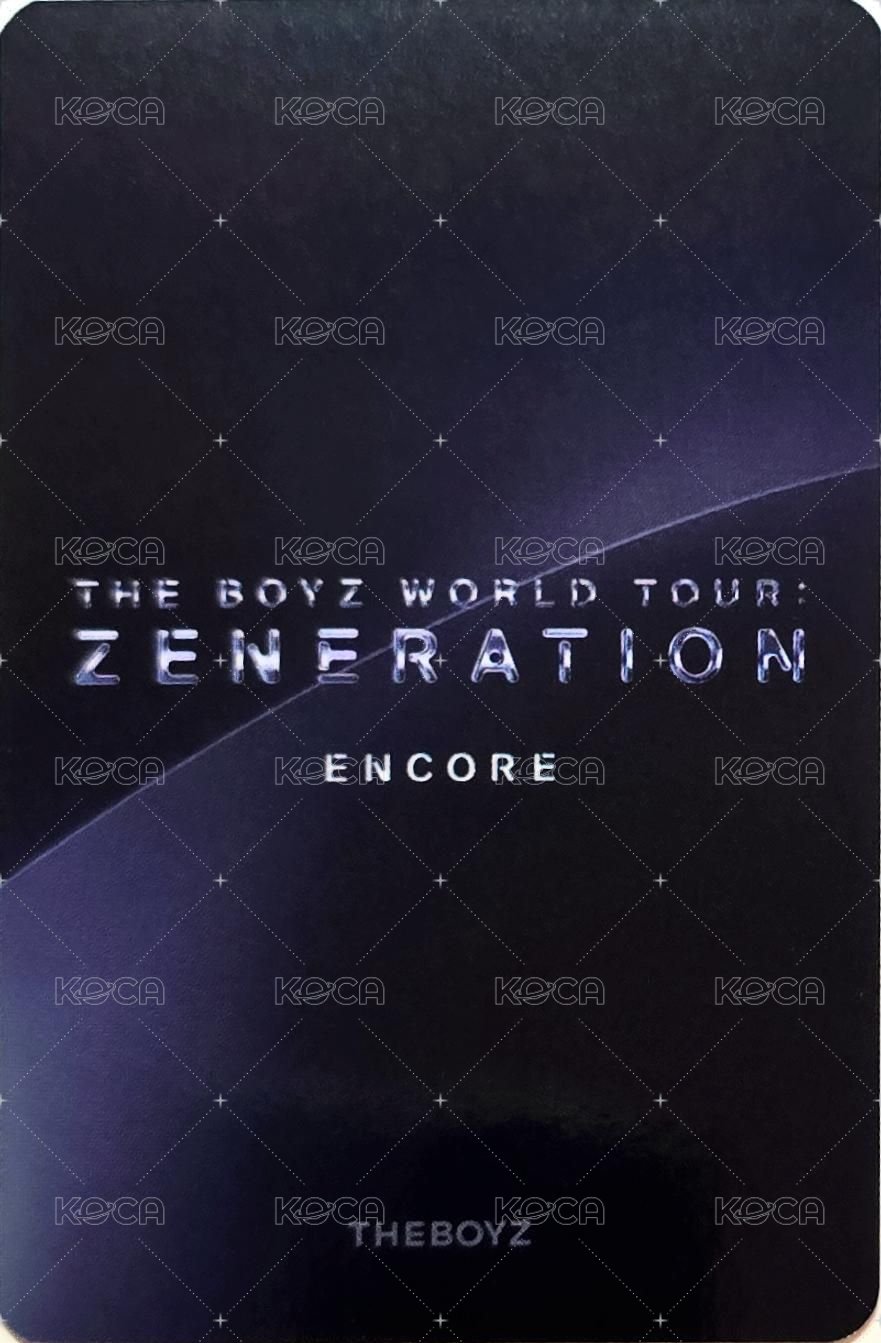 THE BOYZ 2ND WORLD TOUR : ZENERATION – ENCORE 滿額卡  背面