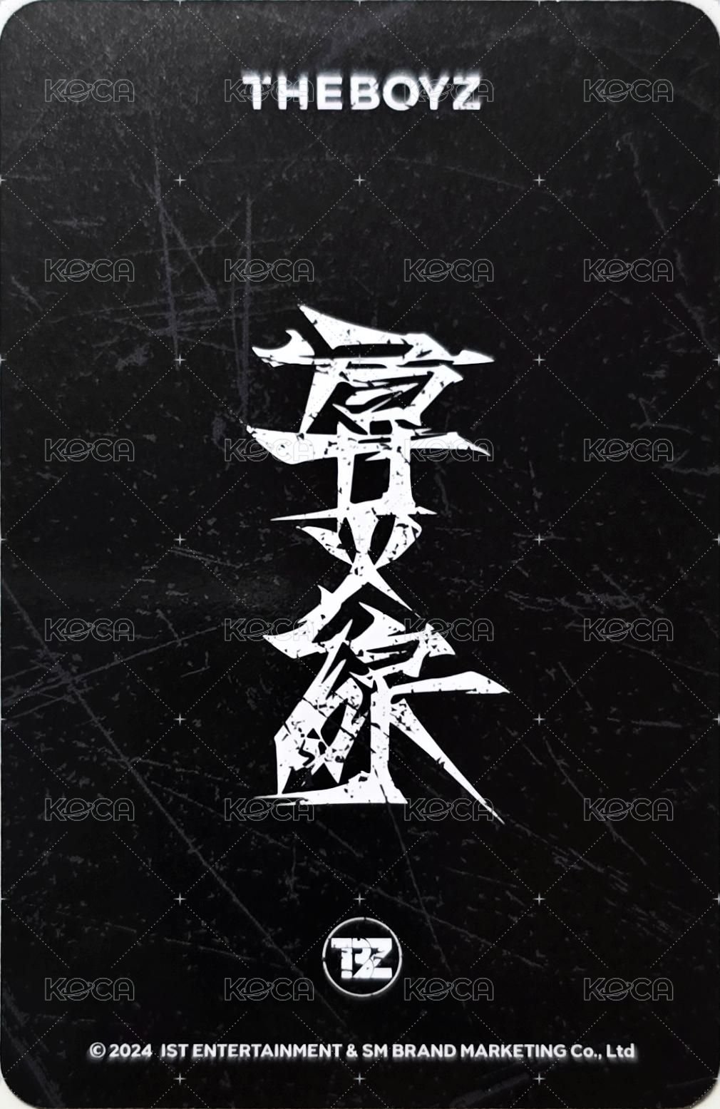 THE BOYZ 9th MINI ALBUM [導火線] POP-UP STORE 滿額卡  背面