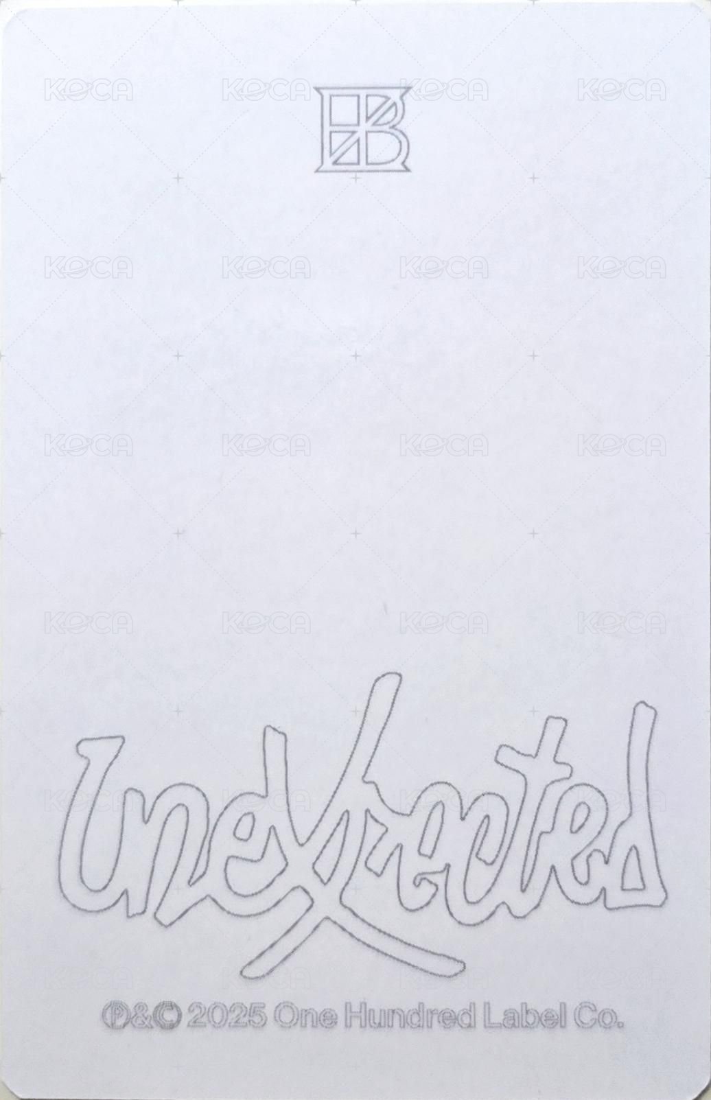 THE BOYZ The 3rd Album 'Unexpected' POP-UP STORE 滿額卡  背面