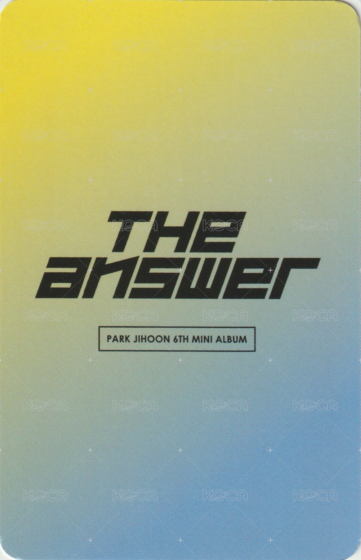 6th MINI k4 簽售卡  背面