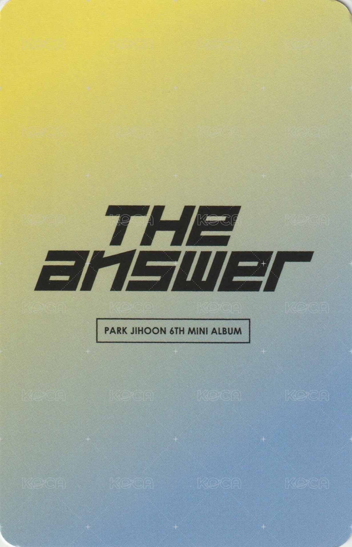 6th MINI k4 簽售卡  背面