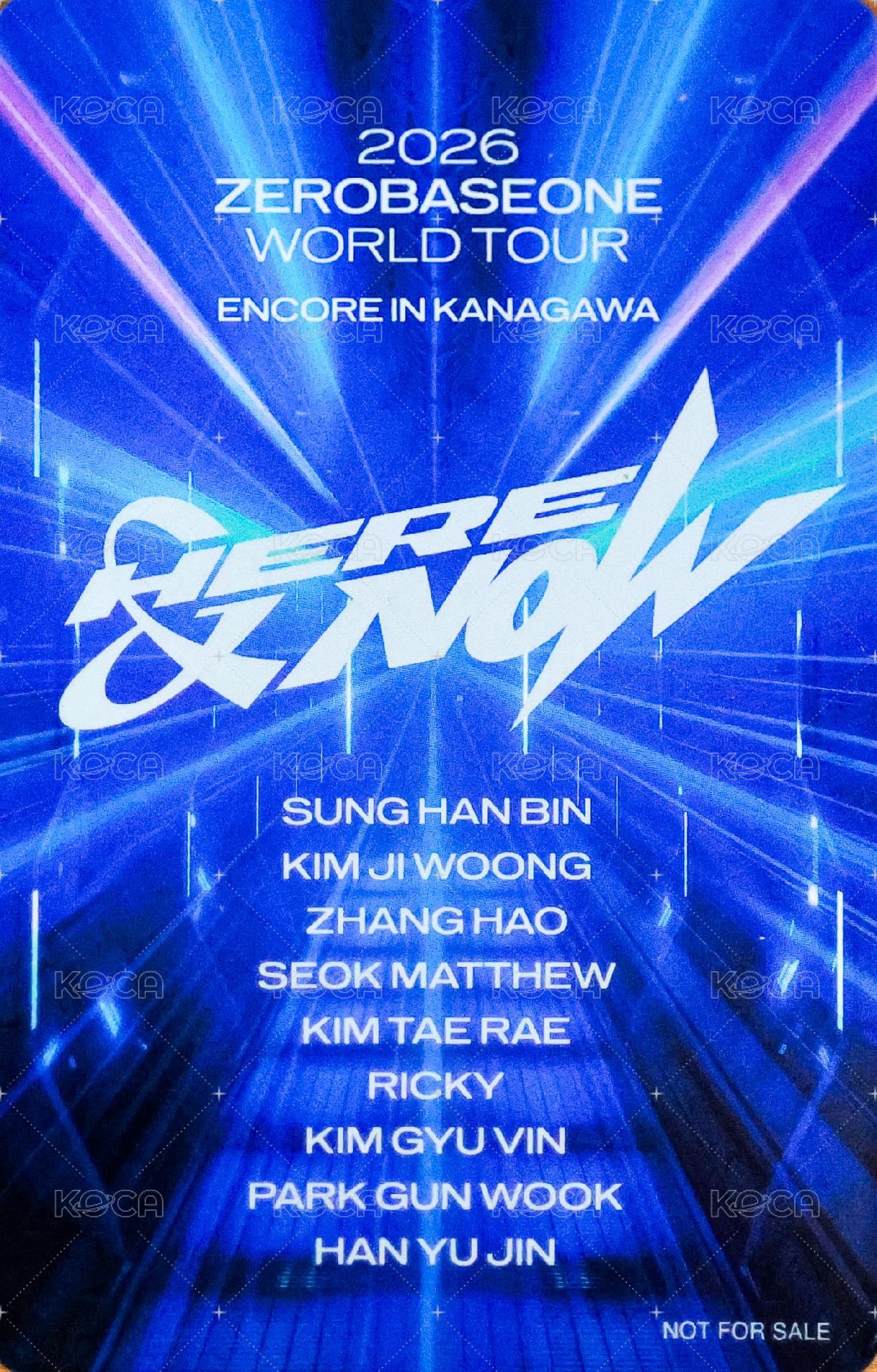 H&N 安可 日巡場限特典 入場卡 / 場限卡  背面