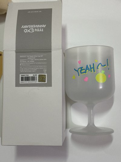 伯賢 11th Anniversary 玻璃杯  無小卡