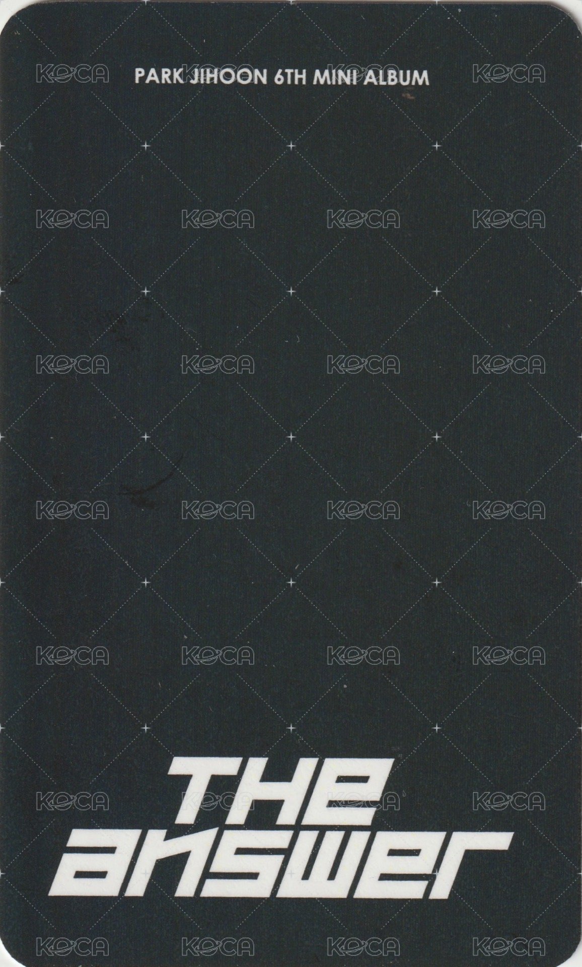 6th MINI jjmuze 簽售卡  背面