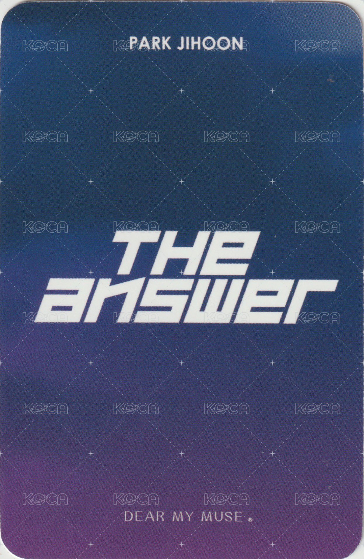 6th MINI dmm 簽售卡  背面