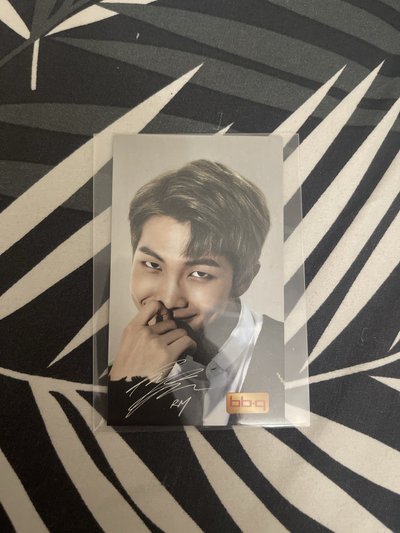 BTS BBQ炸雞代言 小卡