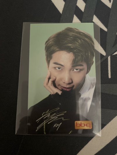 BTS BBQ炸雞代言 小卡