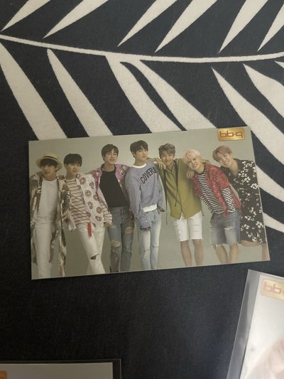 BTS BBQ炸雞代言 小卡