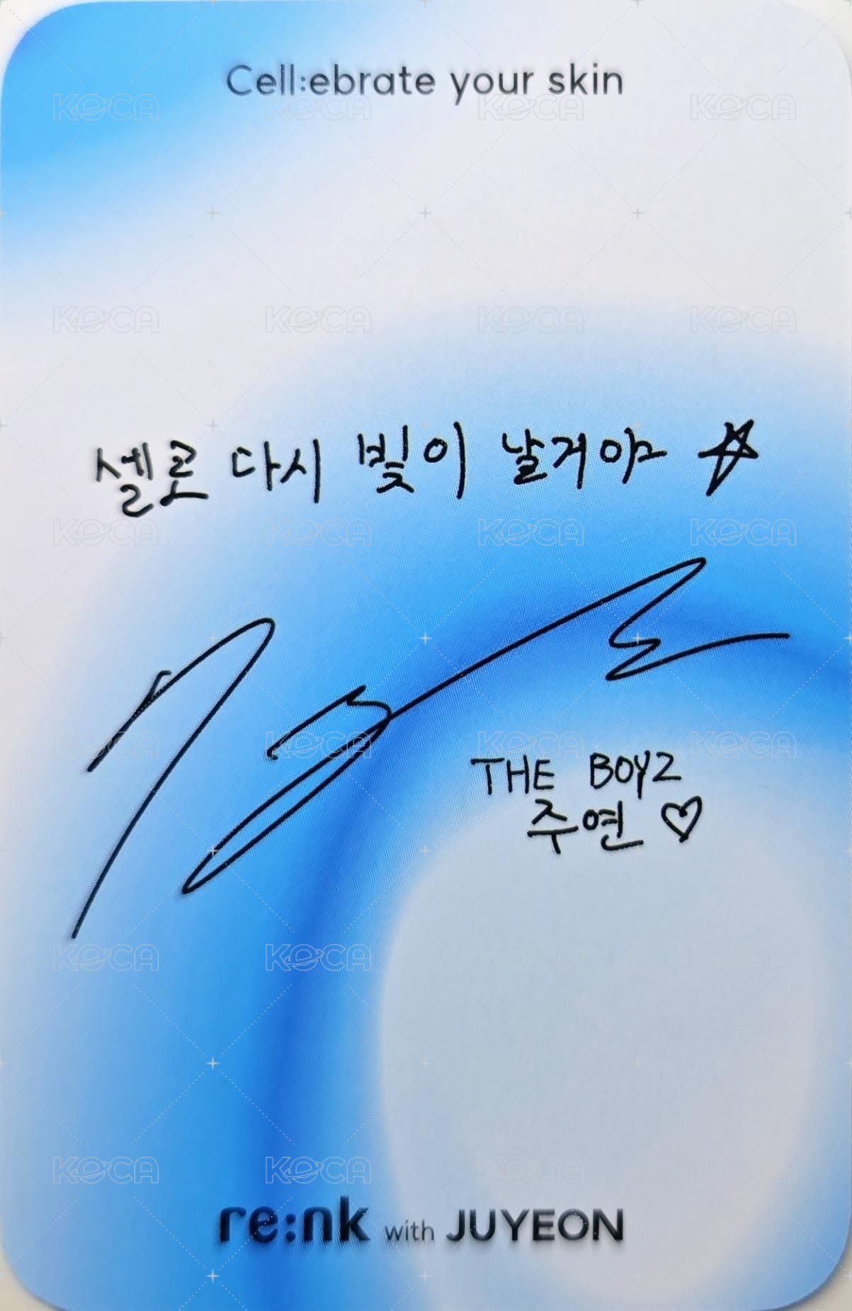 re:nk 1.0 代言卡  背面