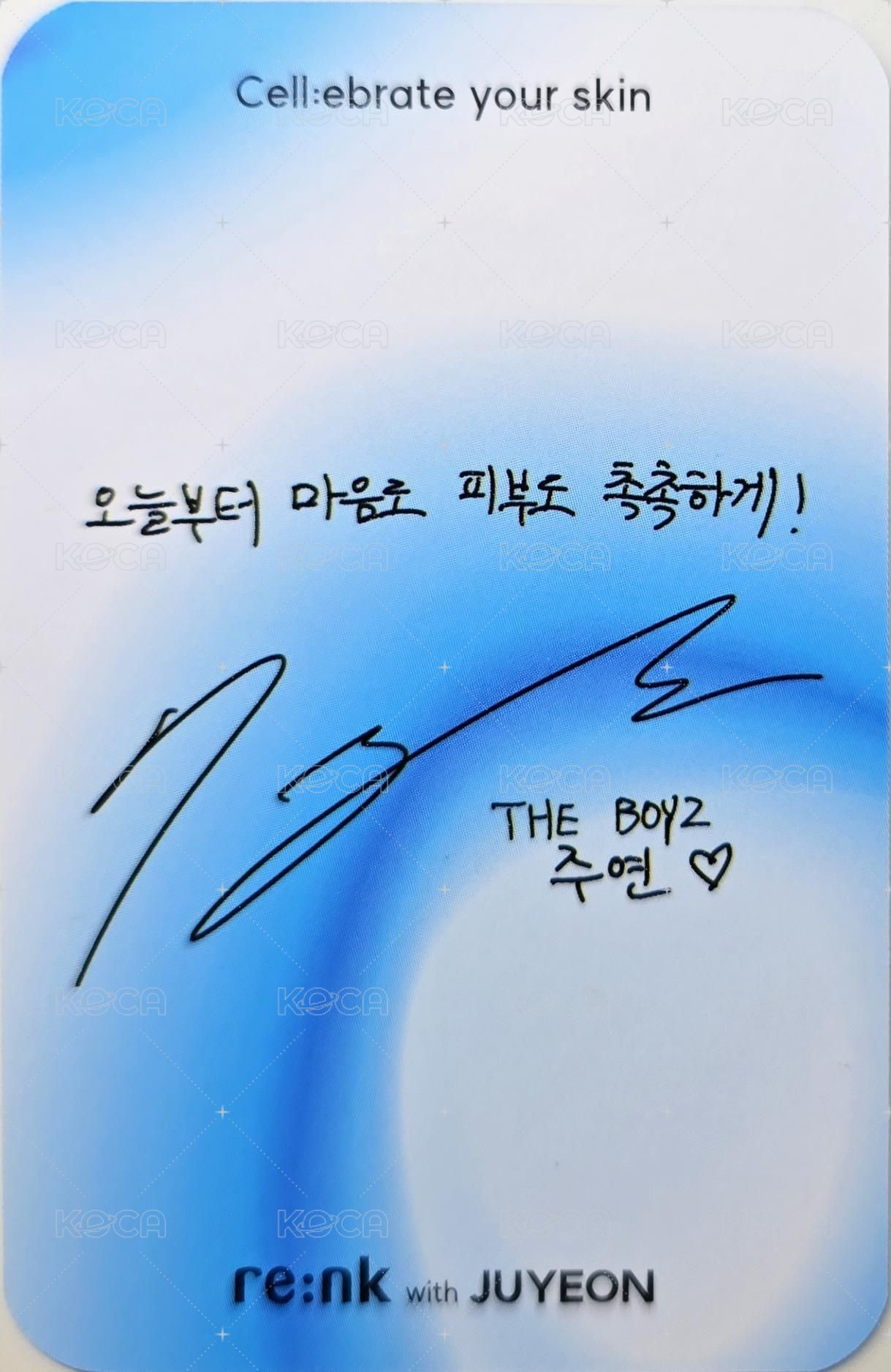 re:nk 1.0 代言卡  背面