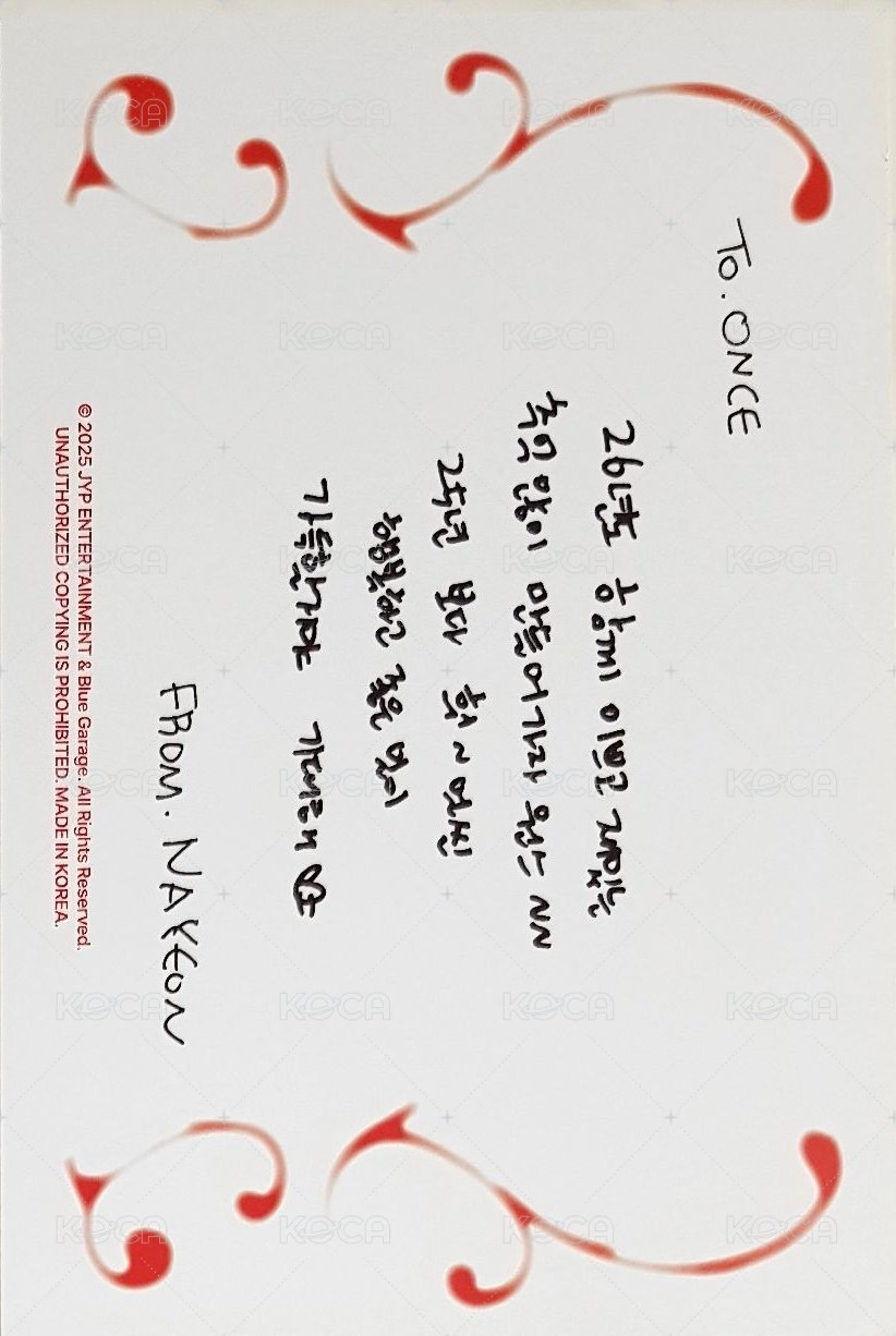 26‘年曆 明信片  背面