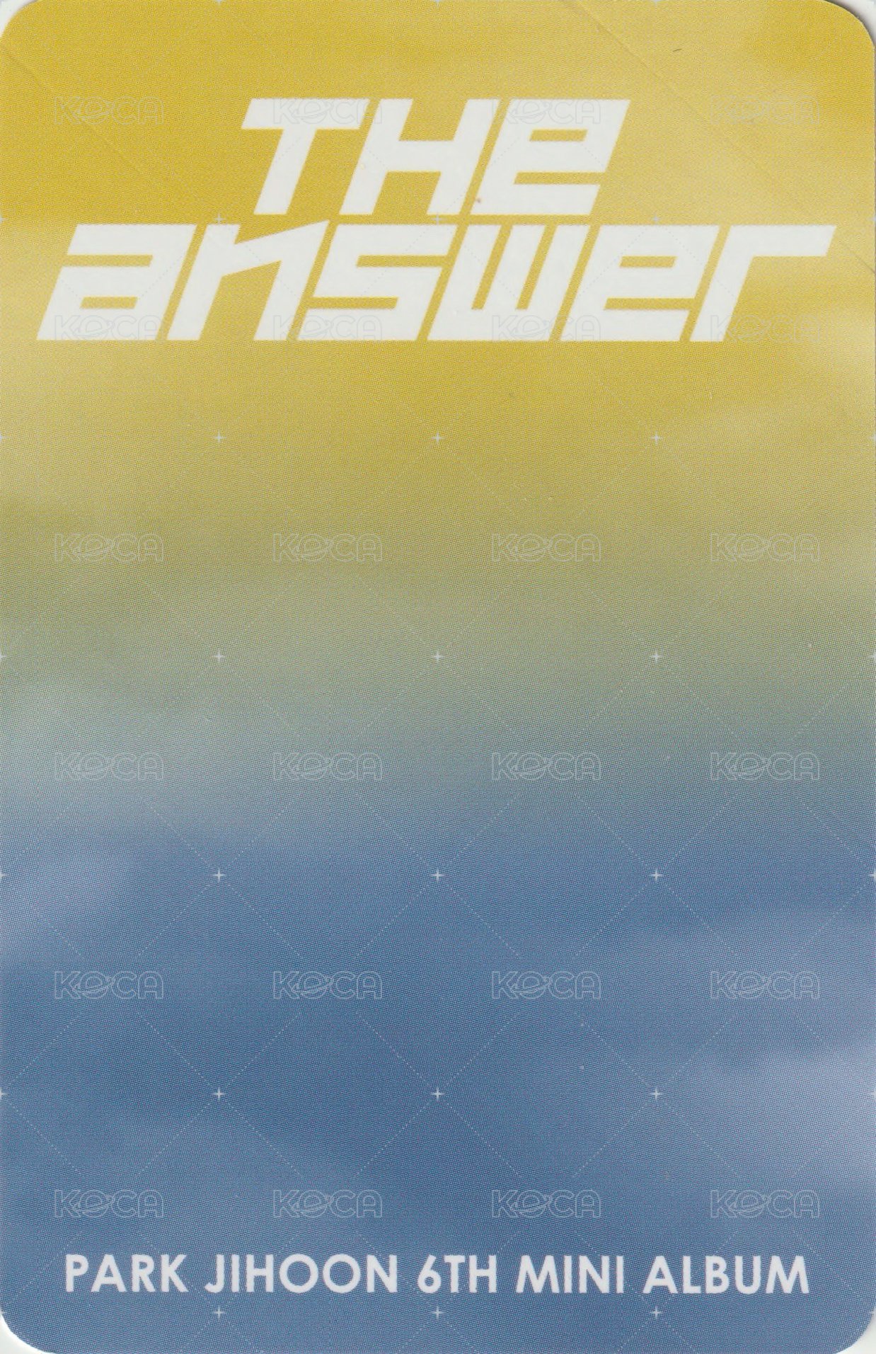 6th MINI ma 簽售卡  背面