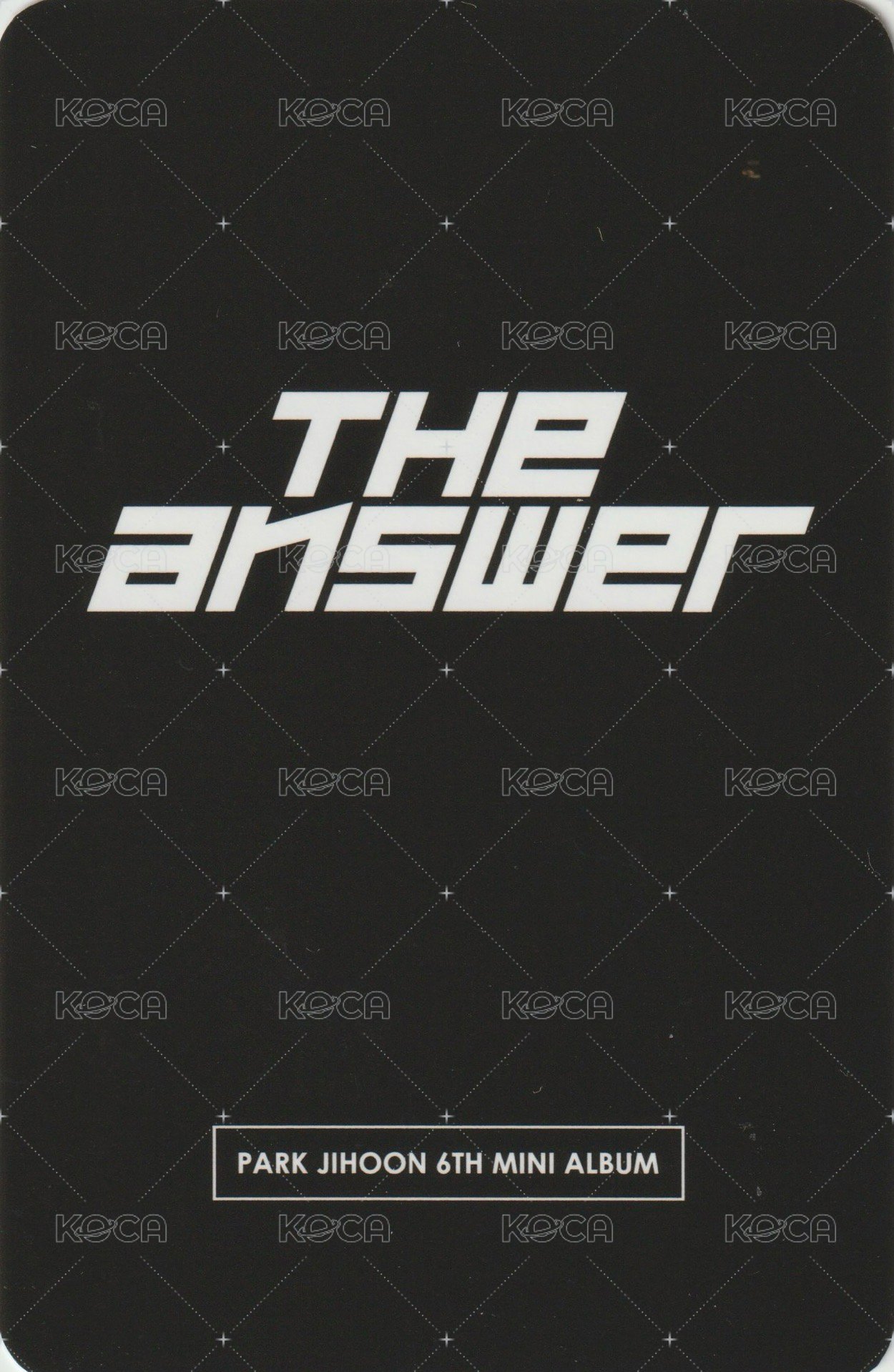 6th MINI yes24 簽售卡  背面