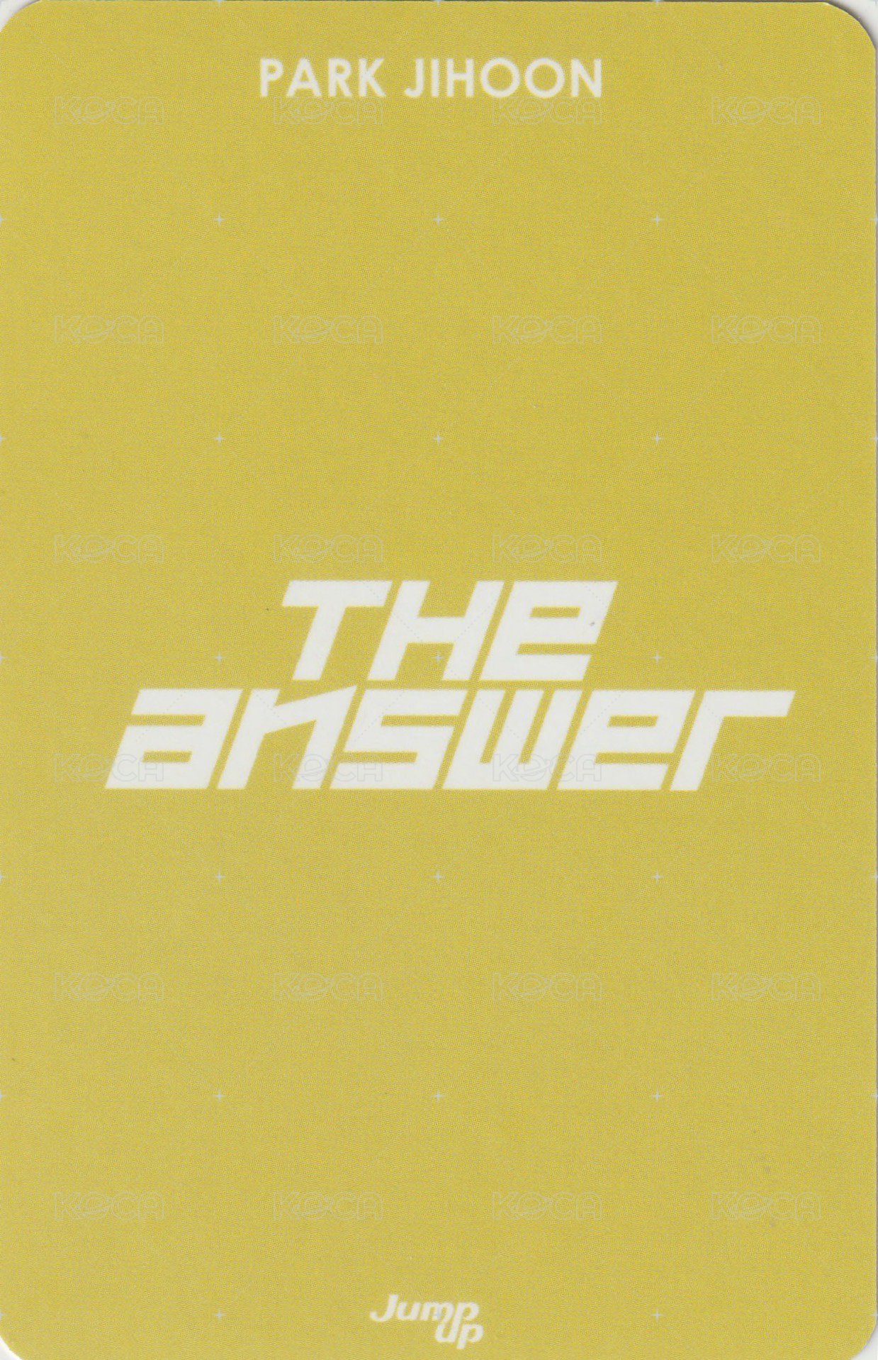 6th MINI ju 簽售卡  背面