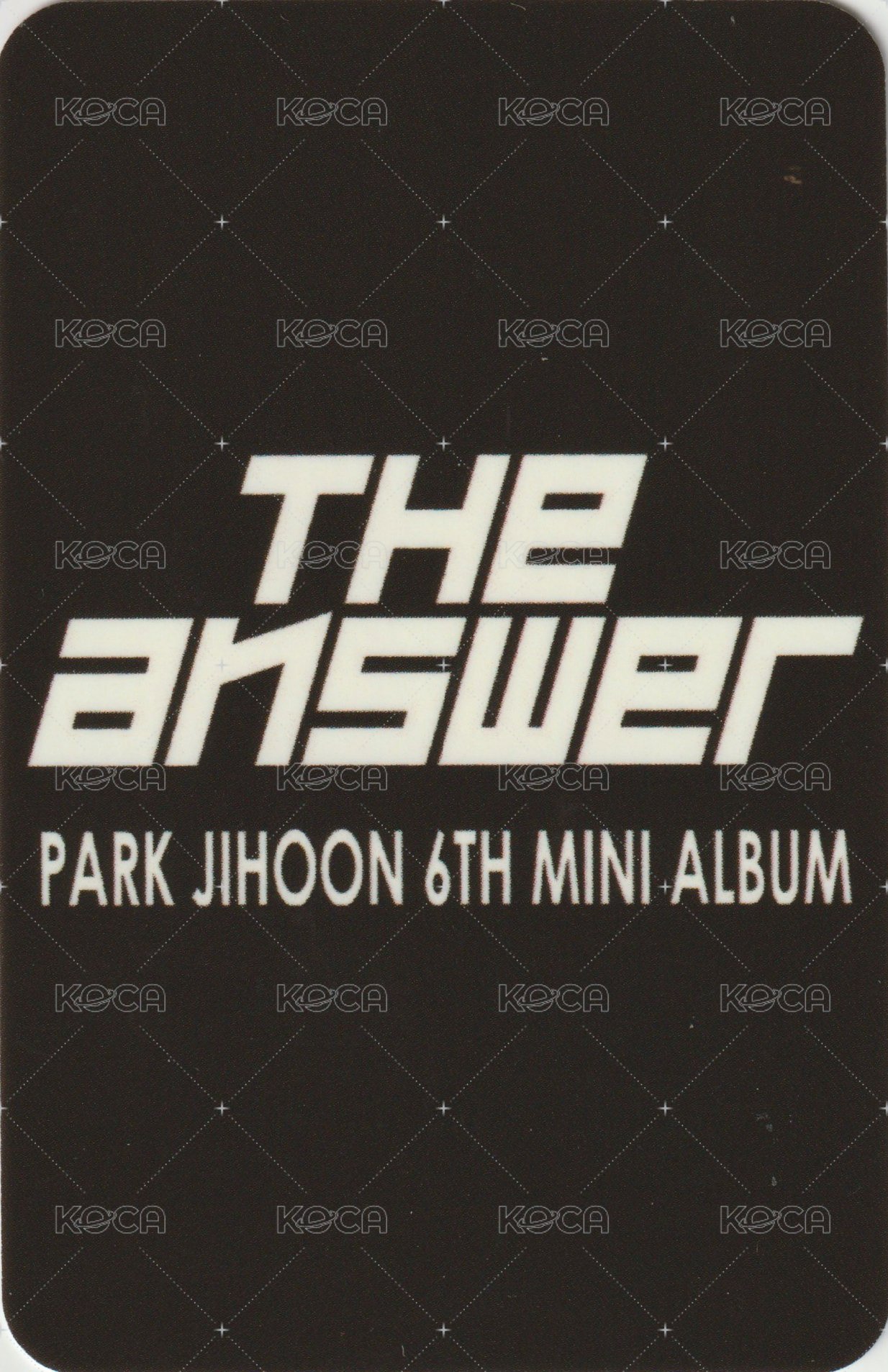 6th MINI Mihwadang 簽售卡  背面