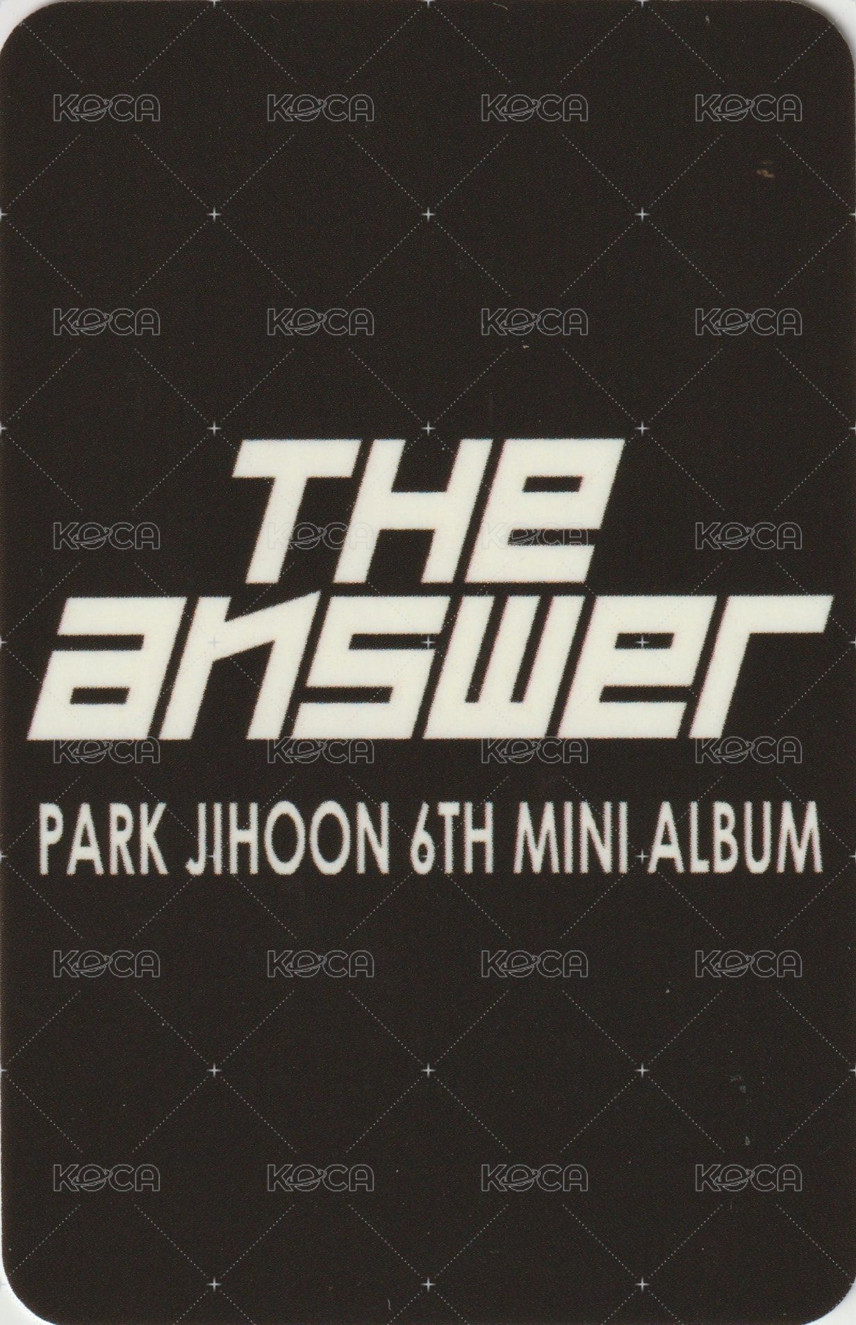 6th MINI Mihwadang 簽售卡  背面