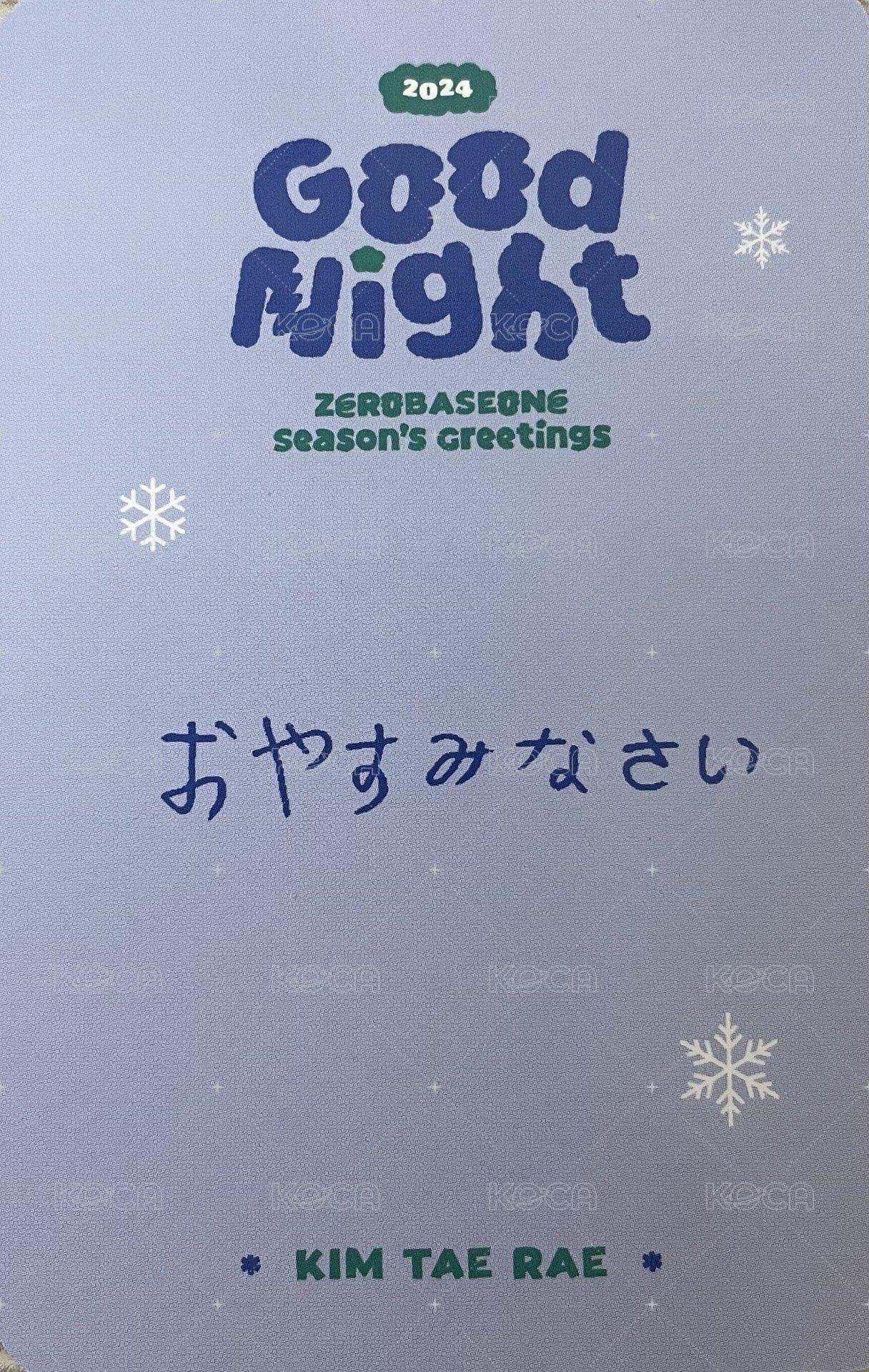 24'SG 雪店 日本 特典卡 Snowshop 背面