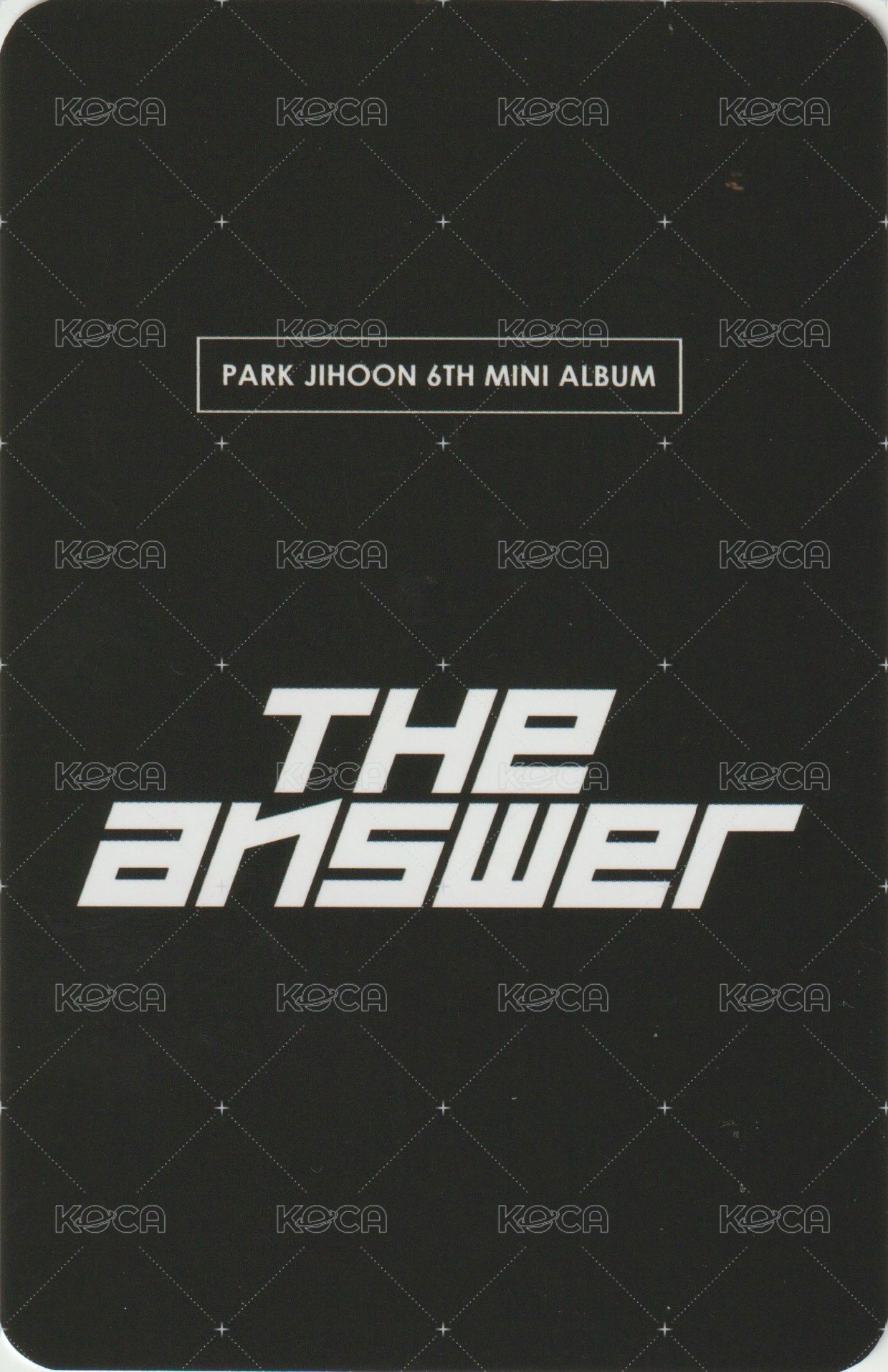 6th MINI bdm 簽售卡  背面