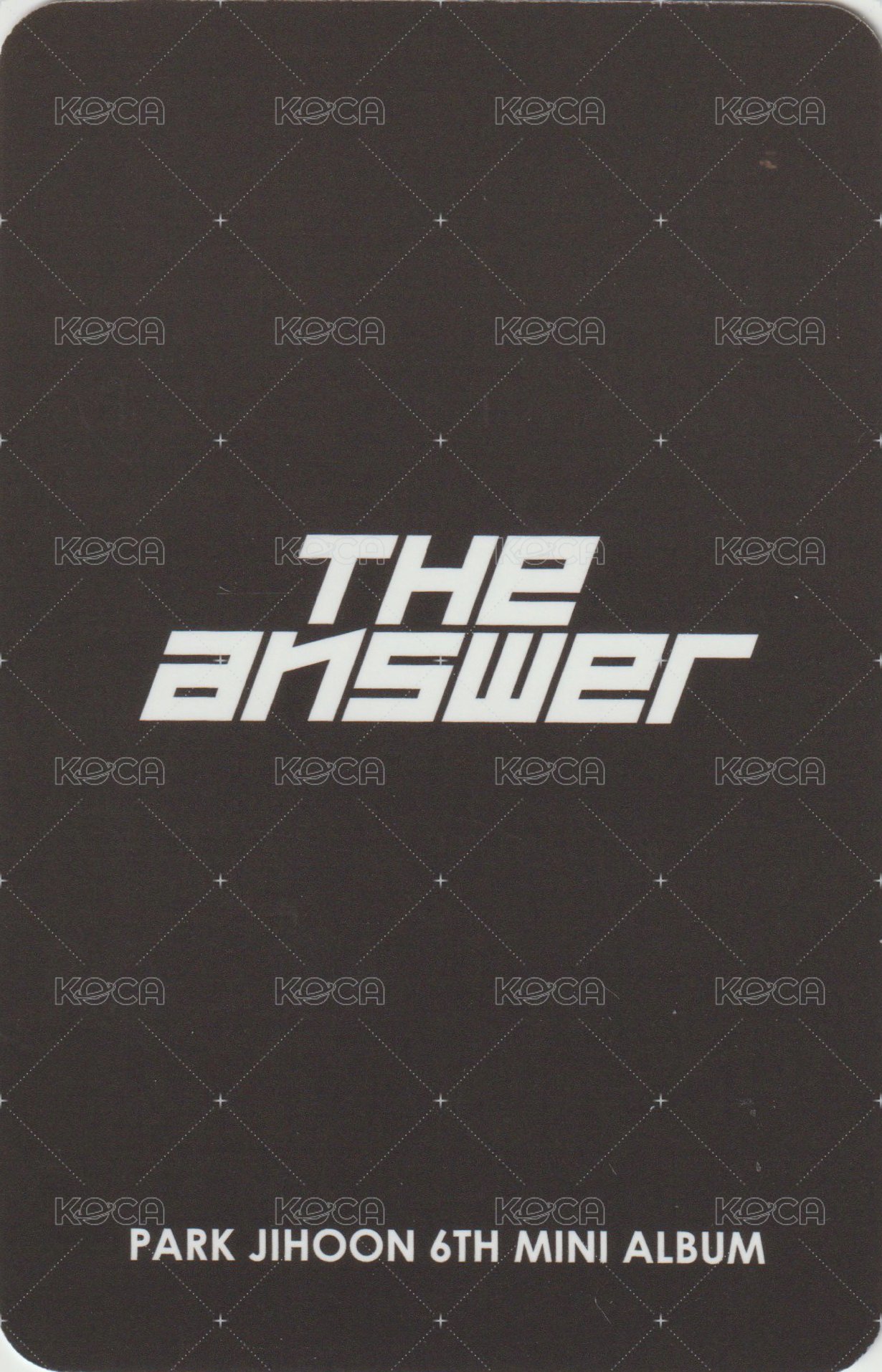 6th MINI 阿拉丁 簽售卡  背面