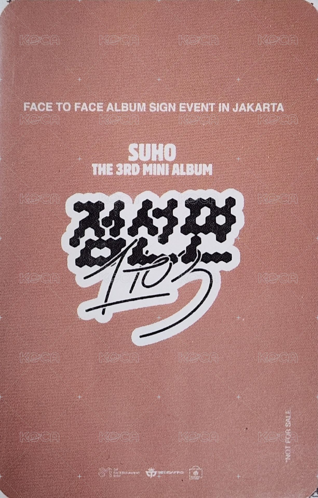 點線面 1 to 3 Mecima 簽售卡  背面