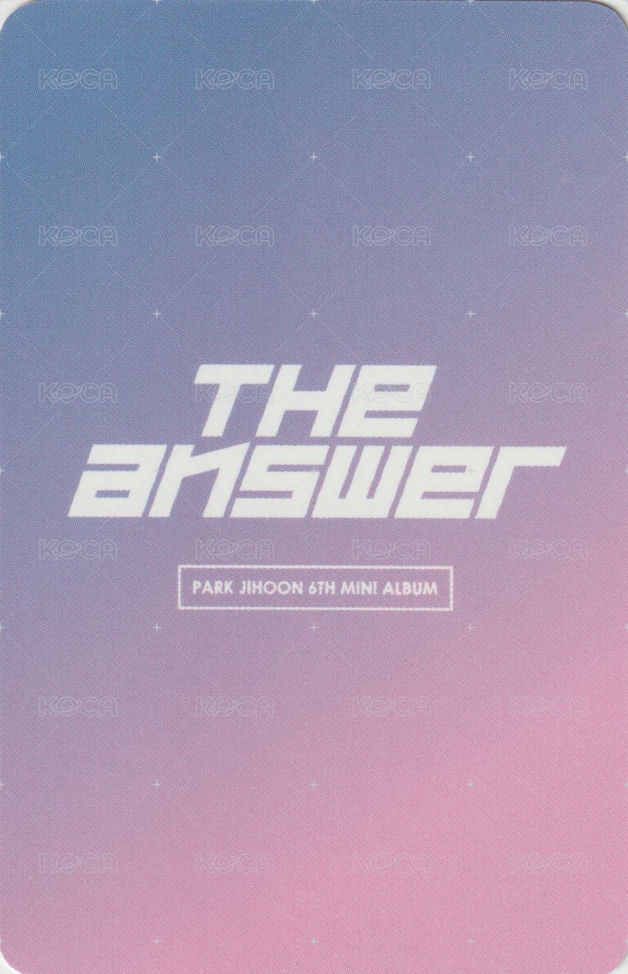 6th MINI k4 快閃店 隨機卡  背面