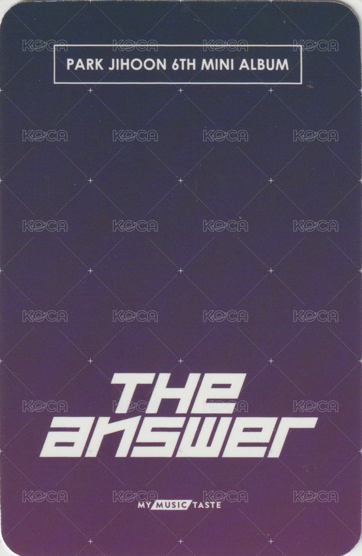 6th MINI mmt #2 簽售卡  背面