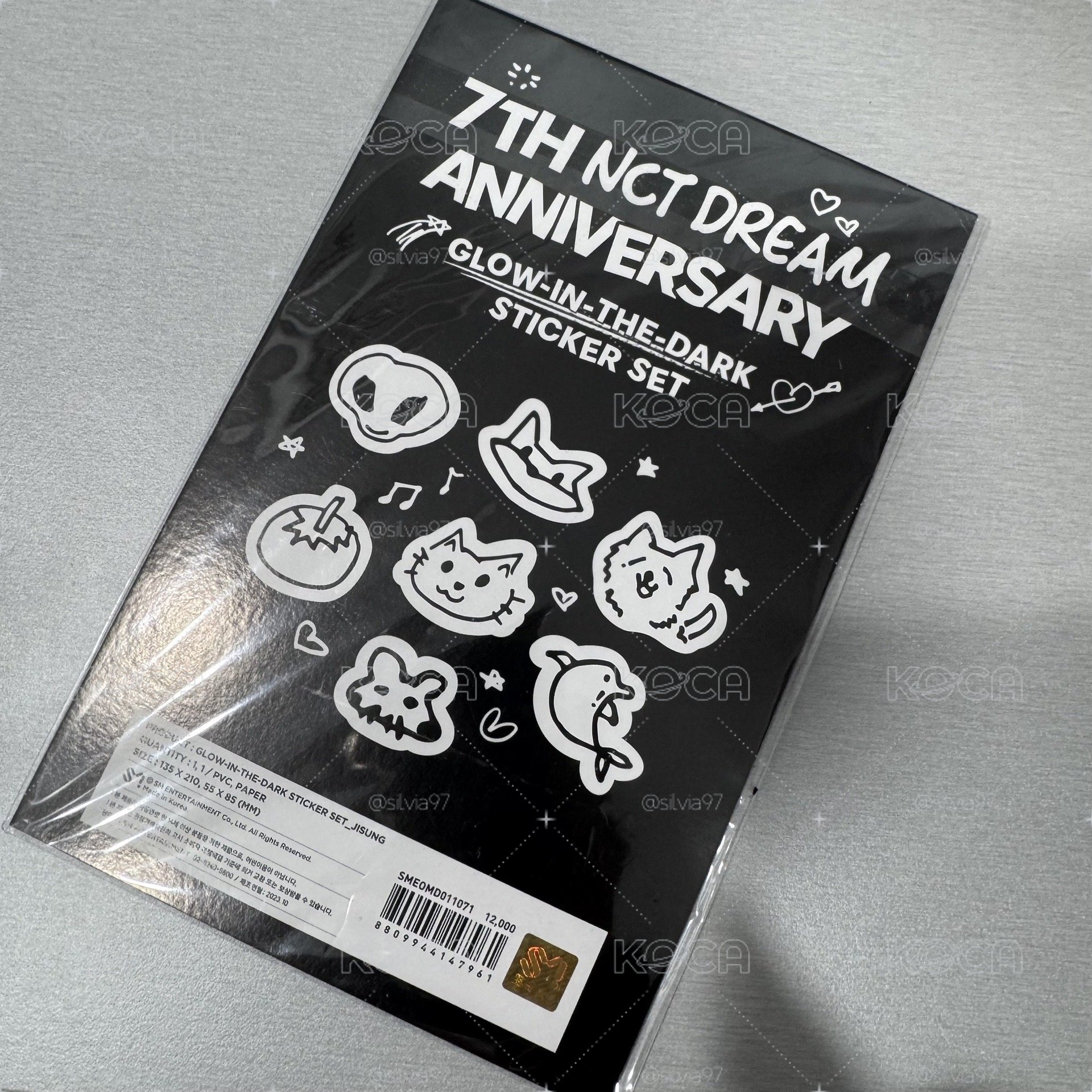 NCT DREAM 7TH ANNIVERSARY 夜光貼紙 渽民
