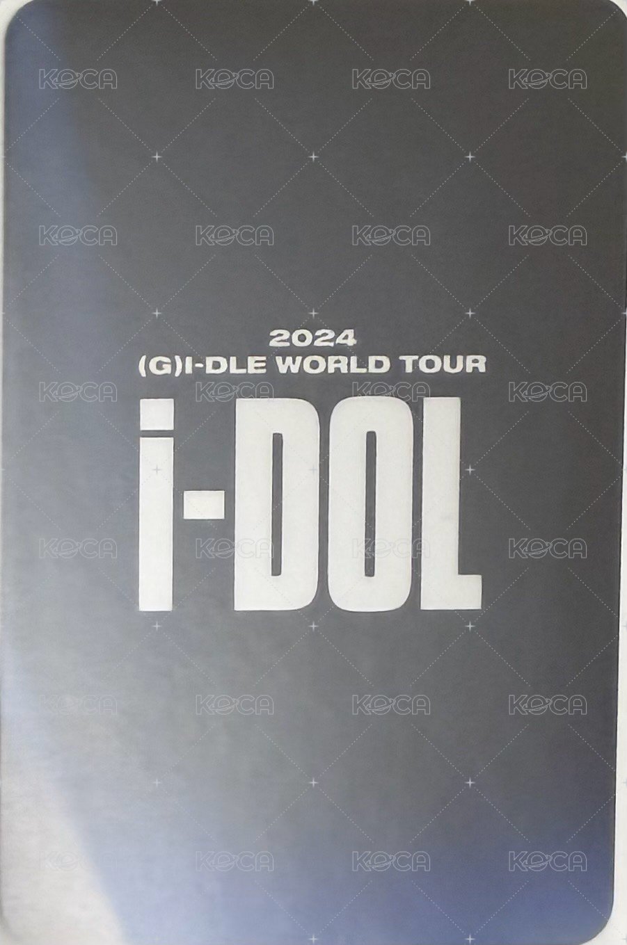 24’世巡演唱會 iDOL 隨機卡  背面