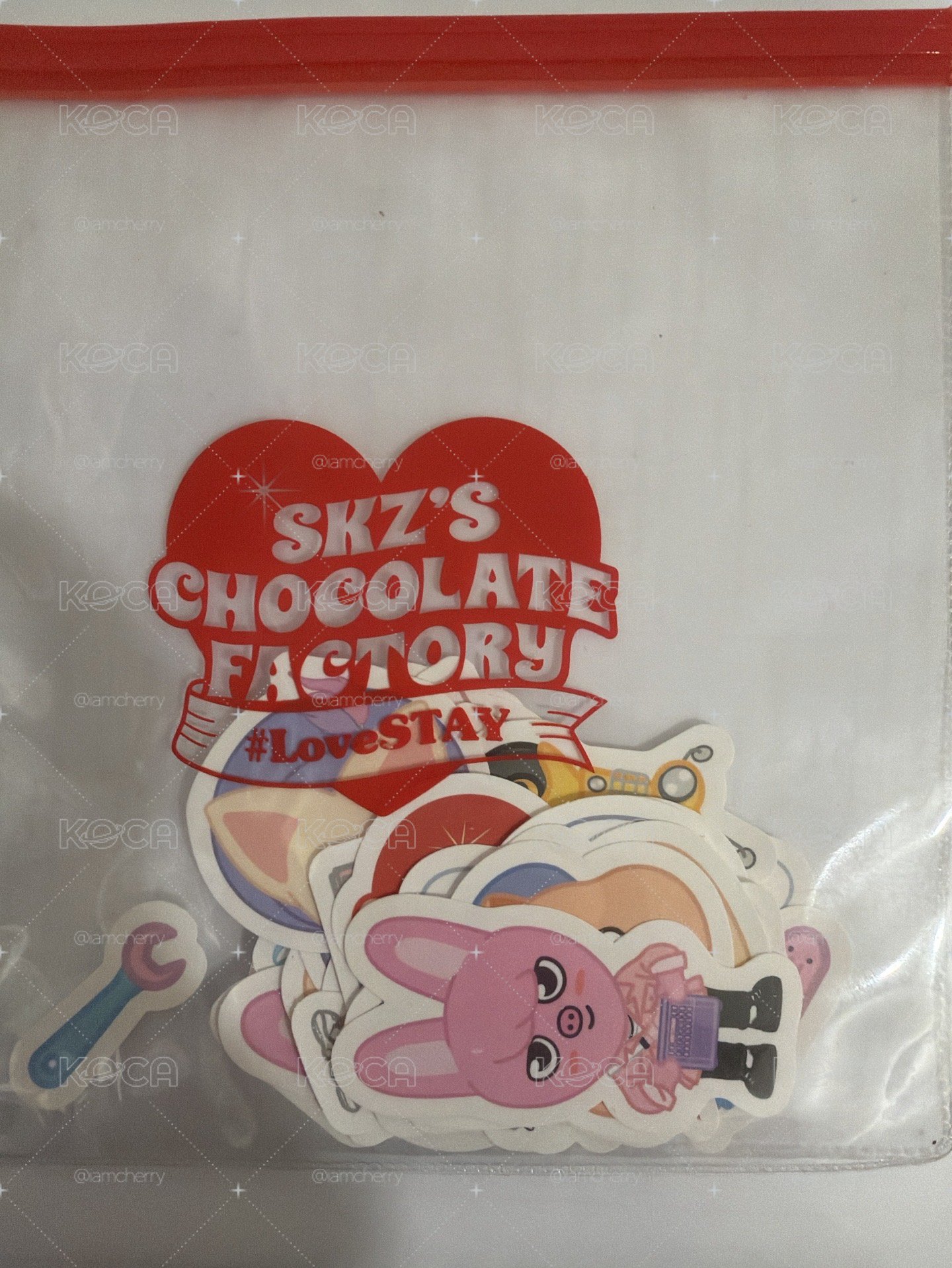 SKZOO巧克力工廠飯咪全新貼紙包
