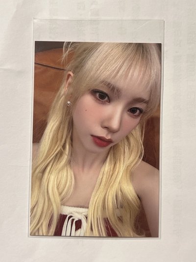 aespa MY WORLD 華納 特典卡 B版金髮柚