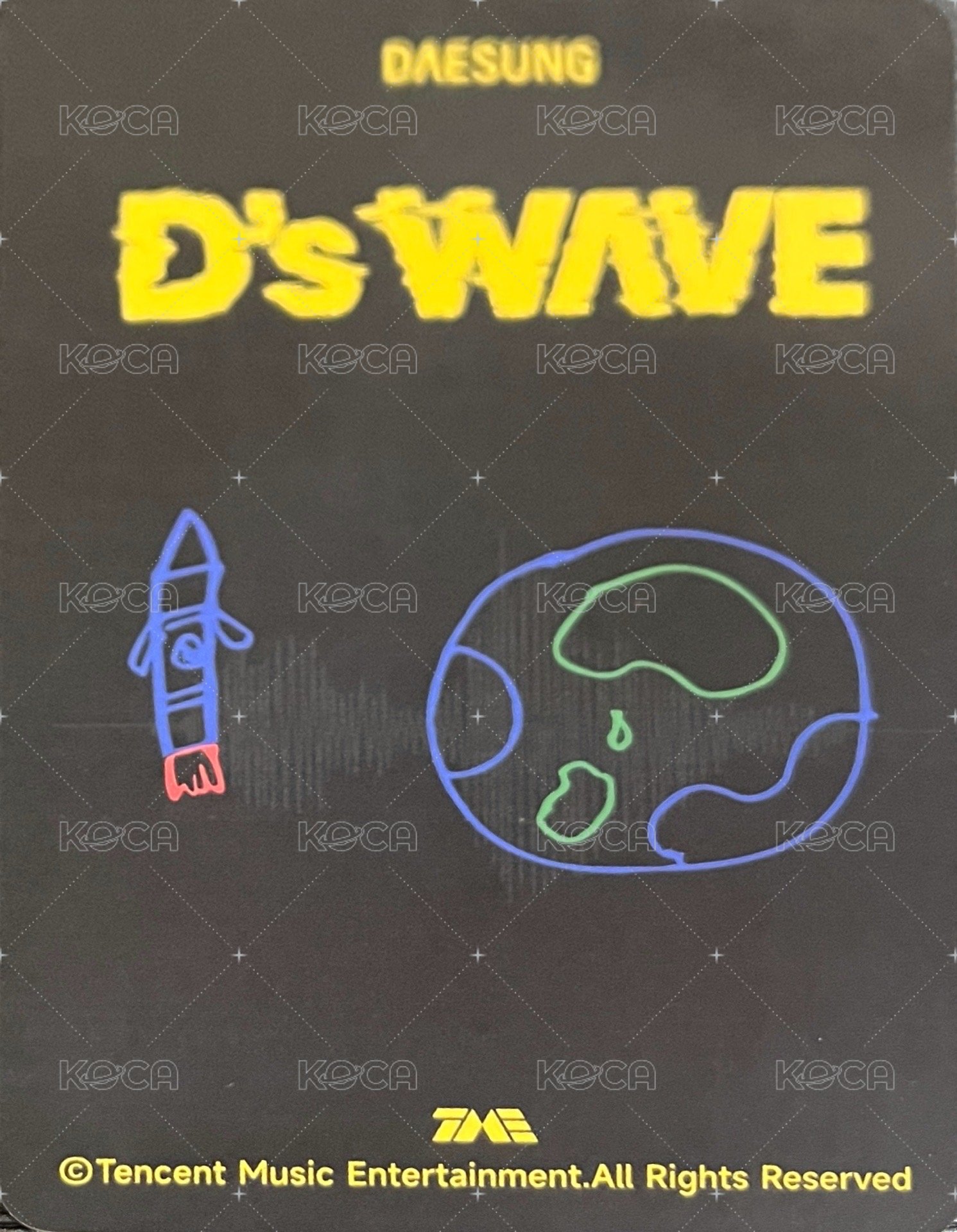 QQ音樂 典藏星光卡 QQ音樂 星光卡 2星 手繪記錄卡B 背面