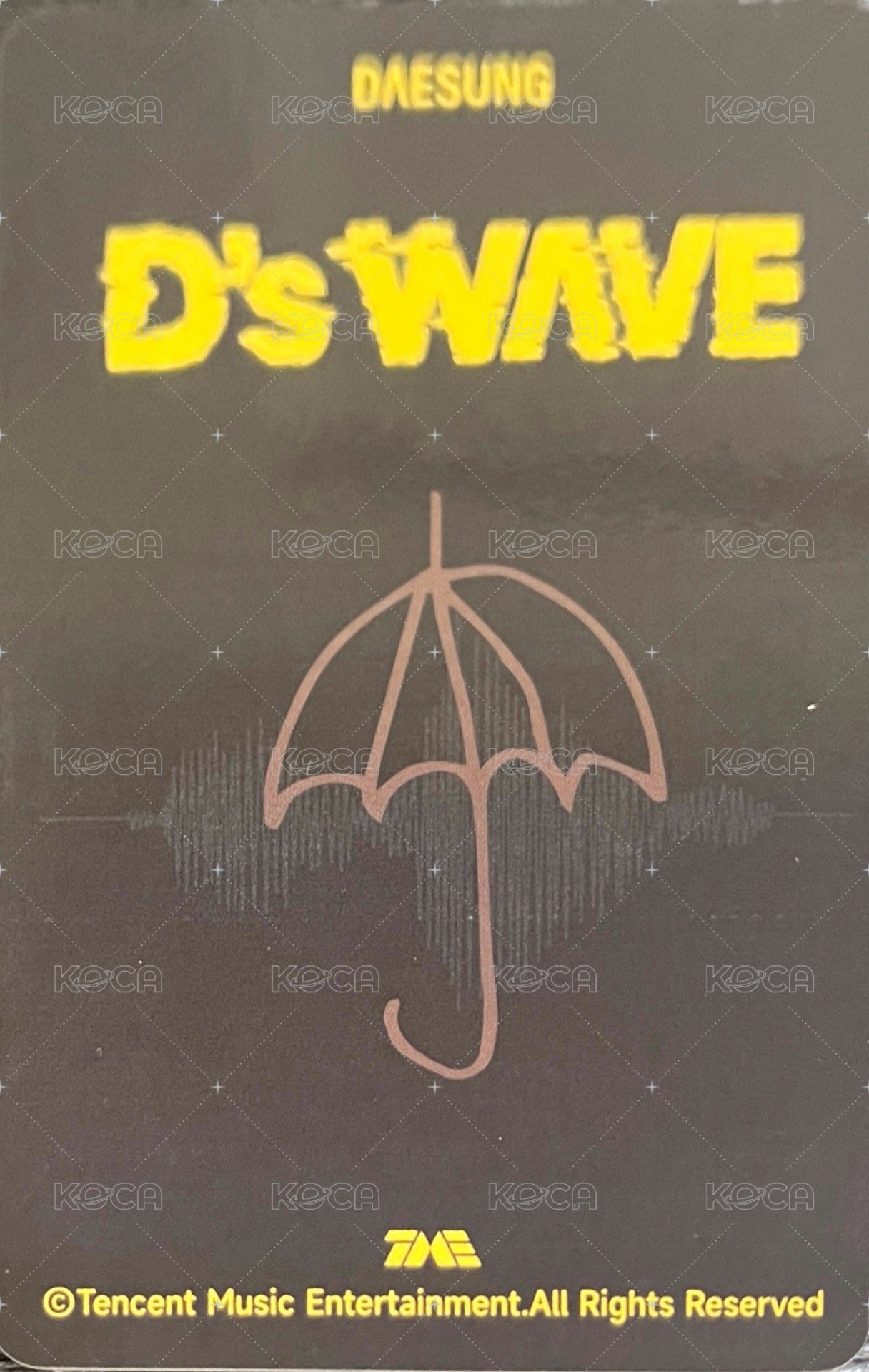 QQ音樂 典藏星光卡 QQ音樂 星光卡 2星 手繪記錄卡A 背面