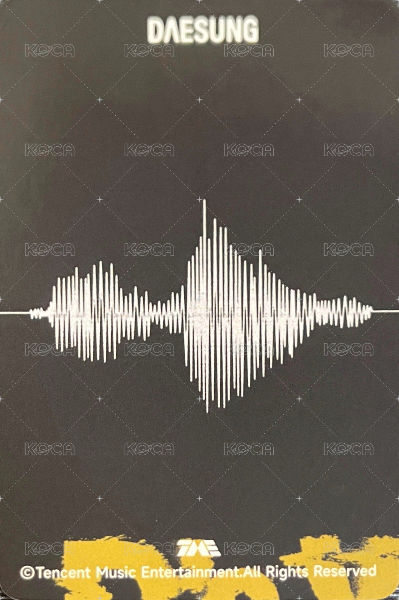 QQ音樂 典藏星光卡 QQ音樂 星光卡 1星 拼圖星光卡A 背面