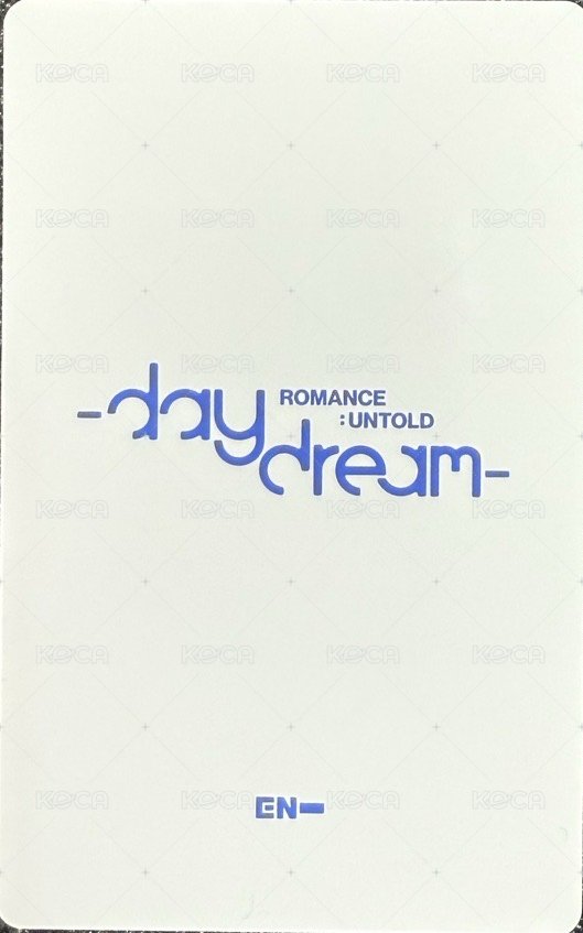 正二後續 日版 專輯卡  背面