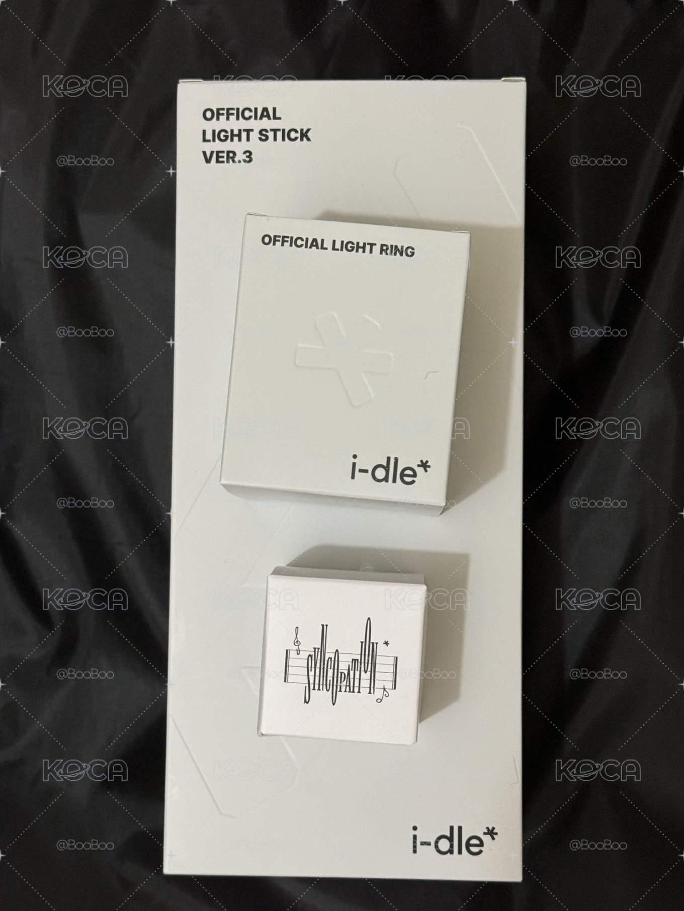 i-dle全新三代手燈(含卡)+手燈戒指+鍵帽吊飾(娟)