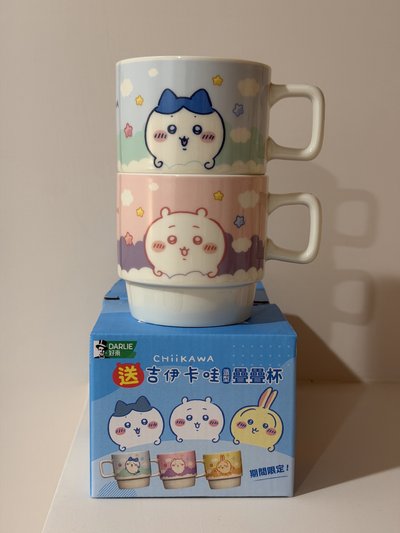 好來牙膏 x 吉伊卡哇 疊疊杯 馬克杯（小八 / 吉伊）