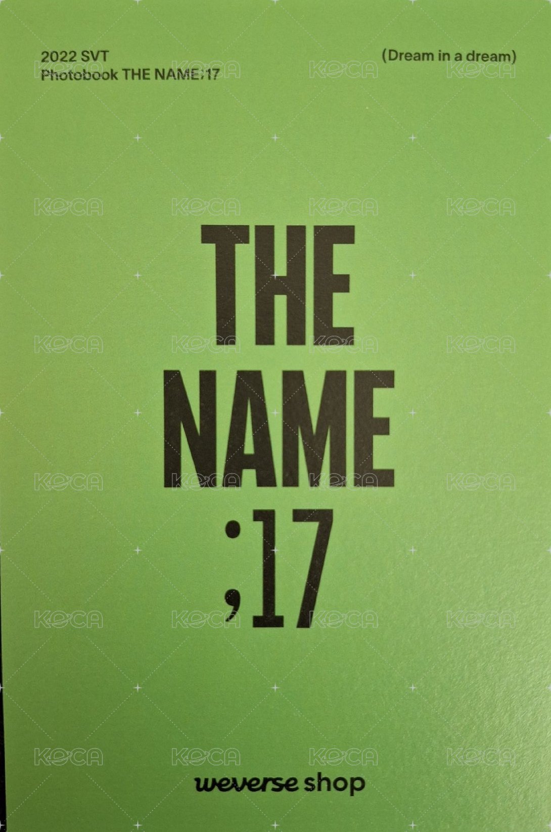 THE NAME wvs 明信片  背面