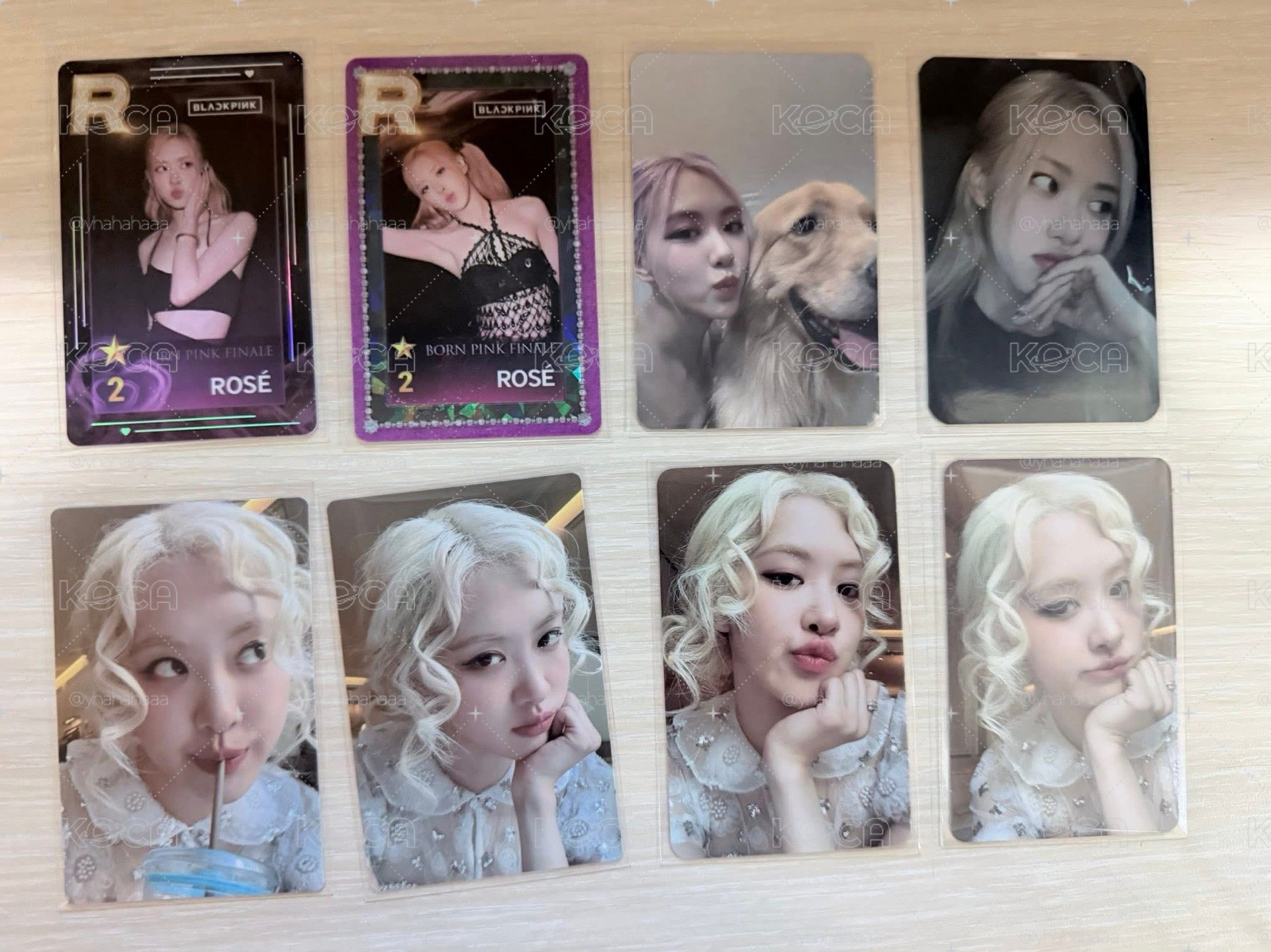 Blackpink rosie遊戲卡