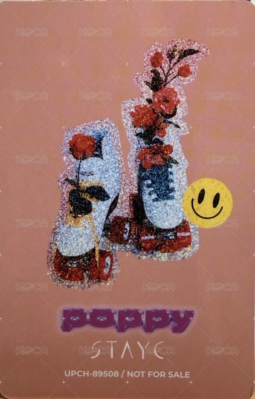 POPPY 專輯卡  背面