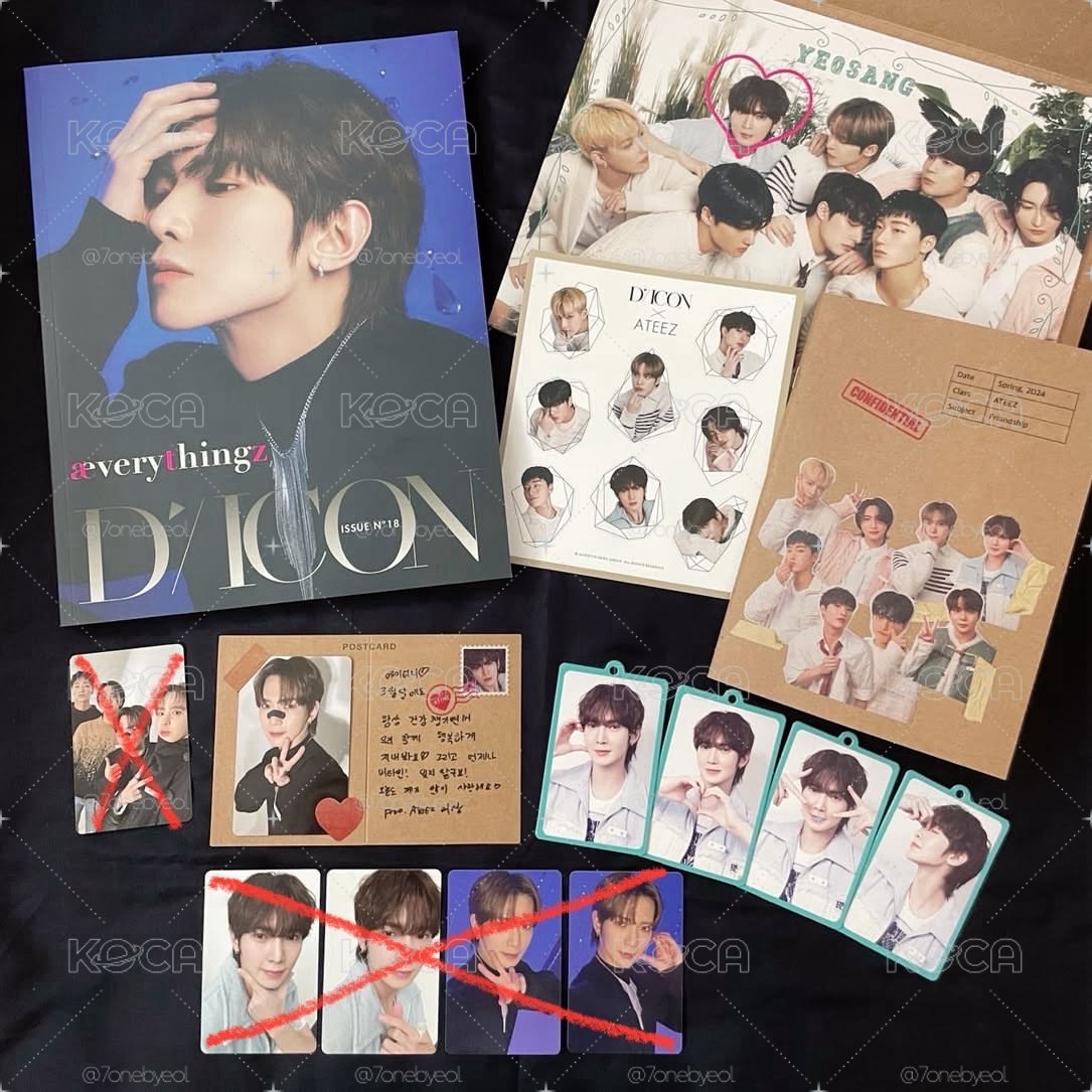 ATEEZ 呂尚 DICON雜誌組 🈚️部分內容物