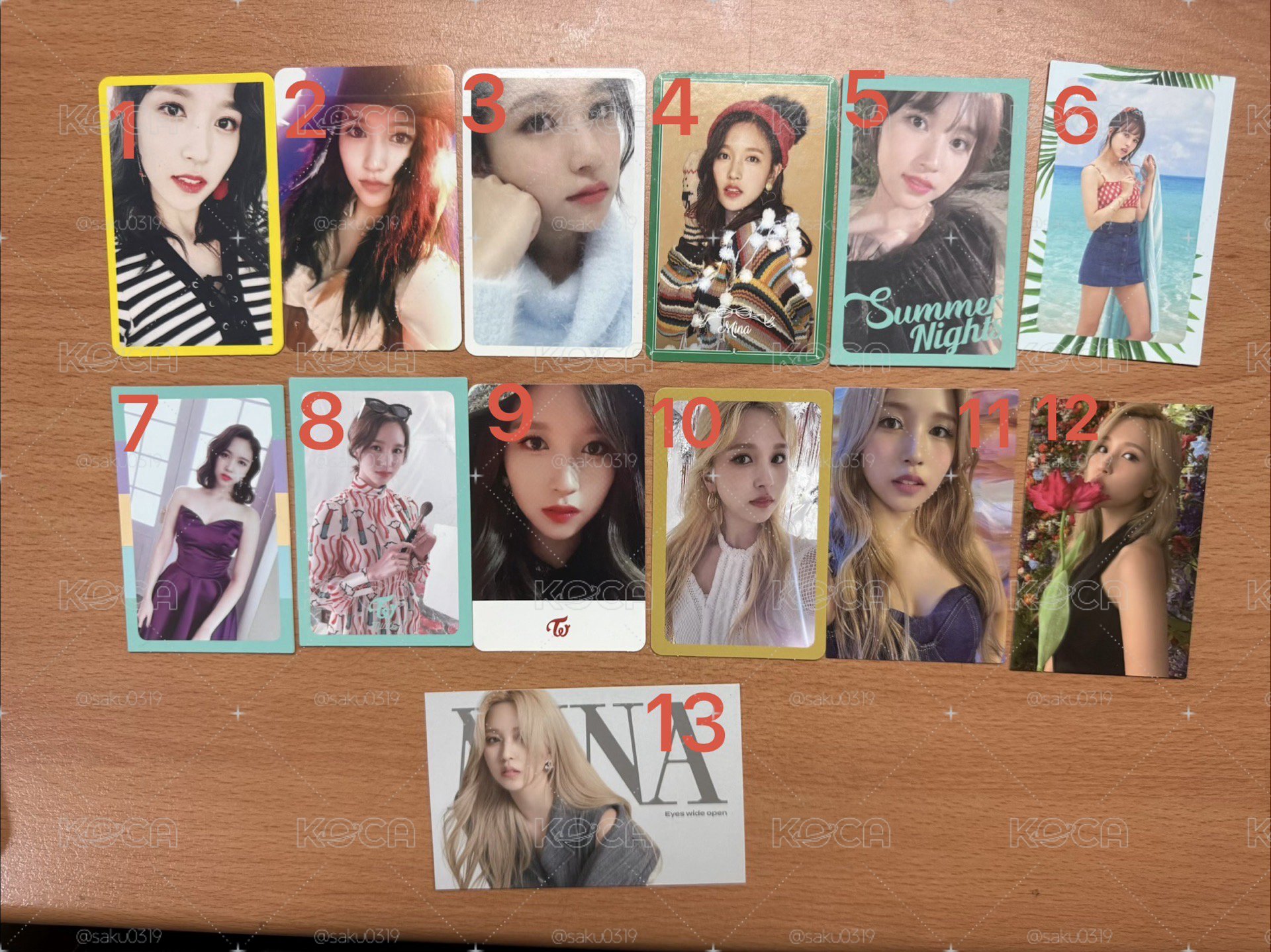 TWICE MINA專卡區
